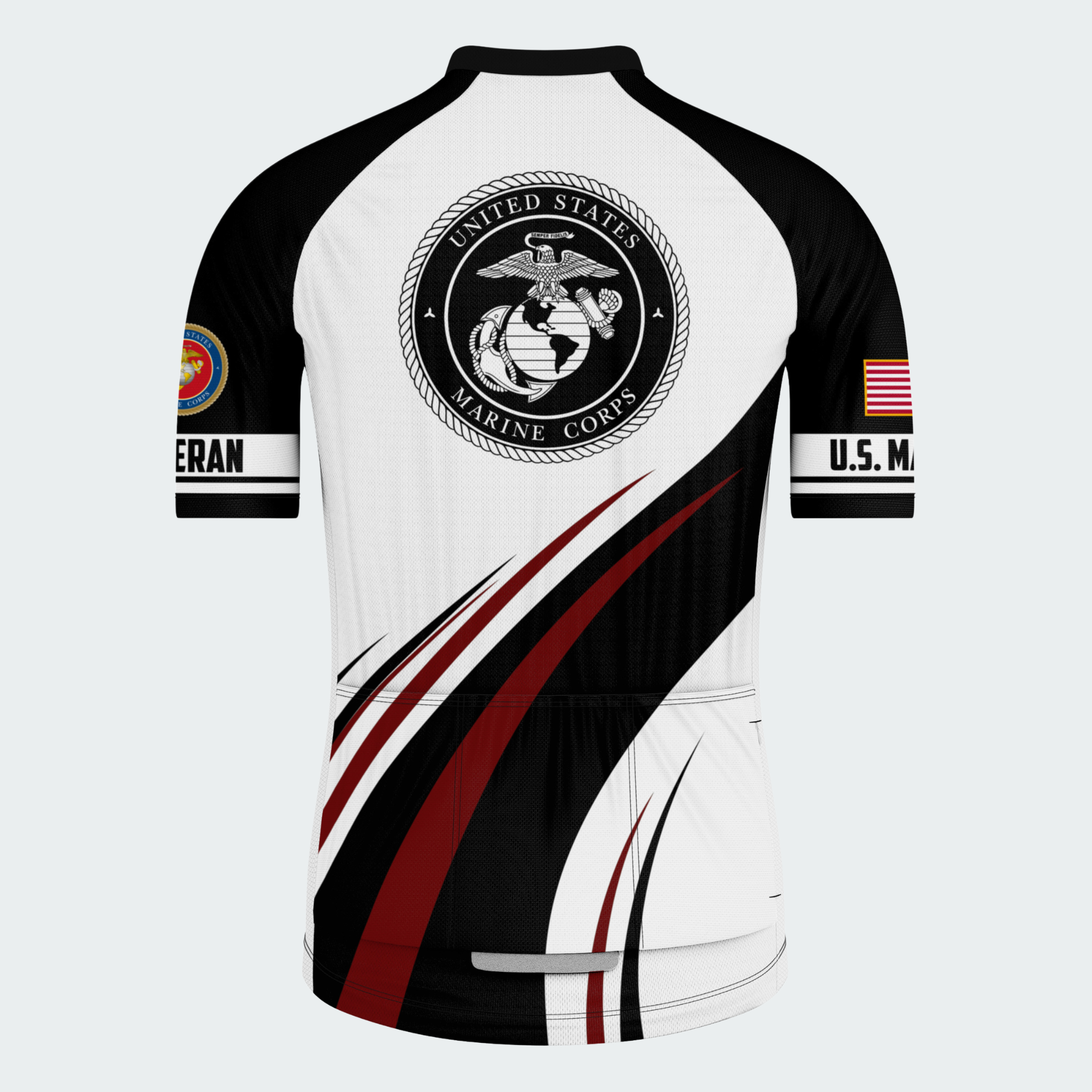 Men’s Personalized U.S. Marines Proudly Served Cycling Jersey & Kit