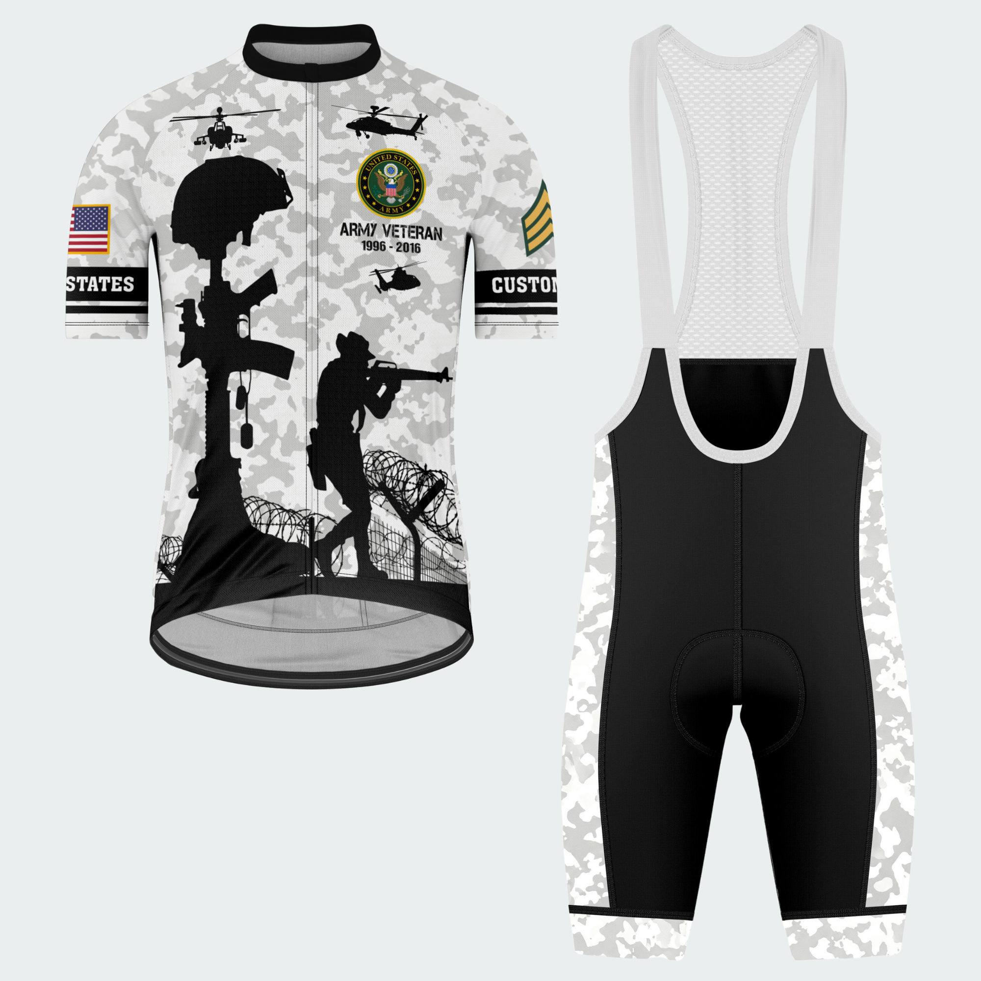 Men’s Veteran I Served My Country Cycling Jersey & Kit