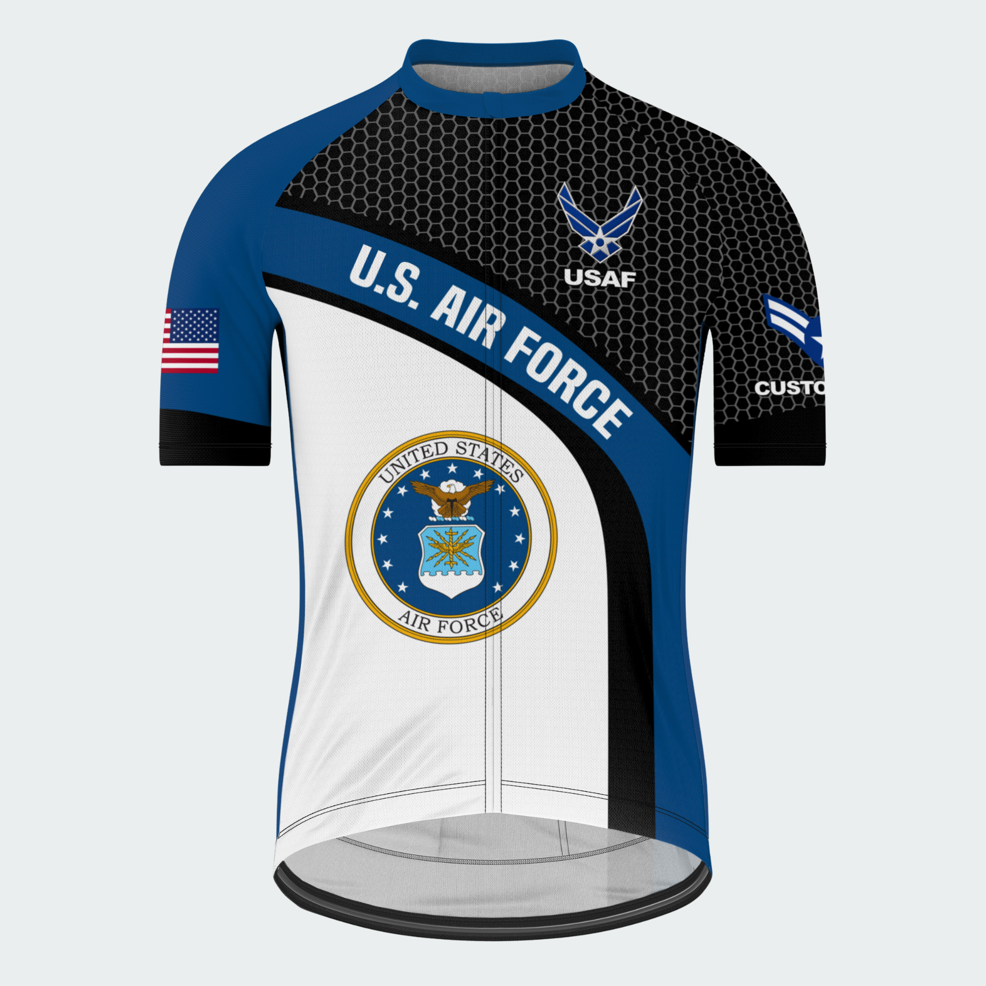Men’s Personalized U.S. Air Force Regular Fit Cycling Jersey & Kit