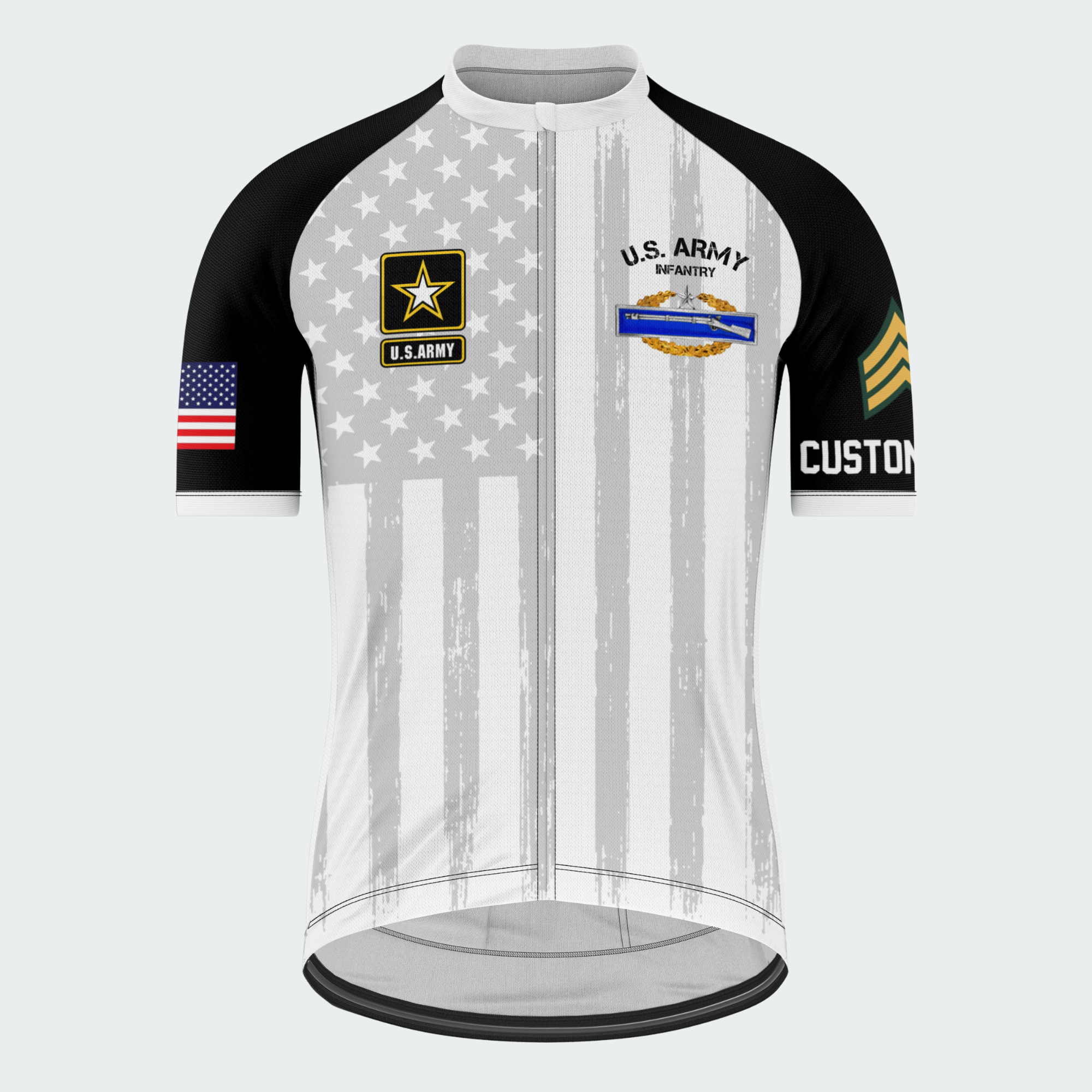 Men's U.S. Army Infantry 2nd Award CIB Regular Fit Cycling Jersey