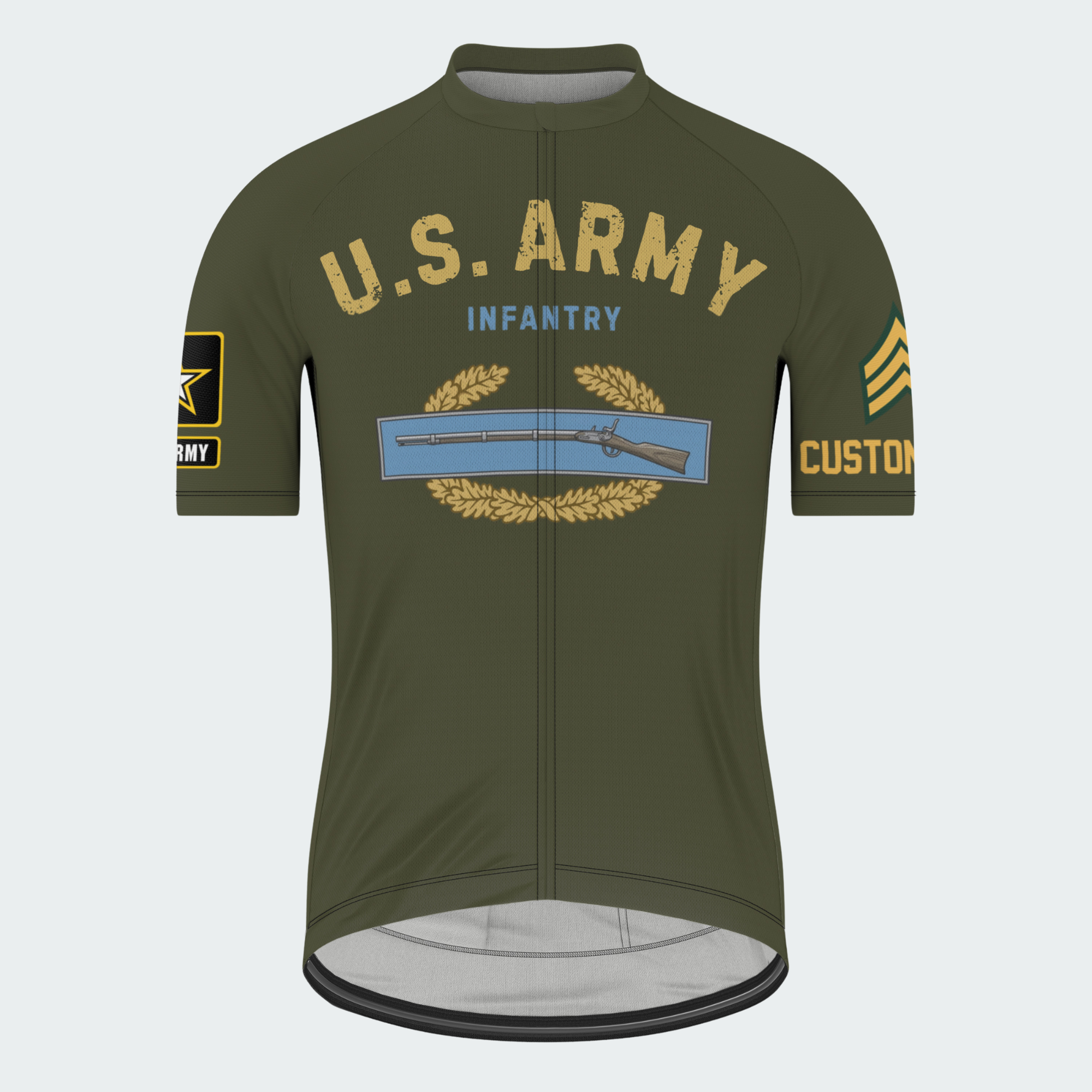 Men’s U.S. Army Infantry Regular Fit Cycling Jersey