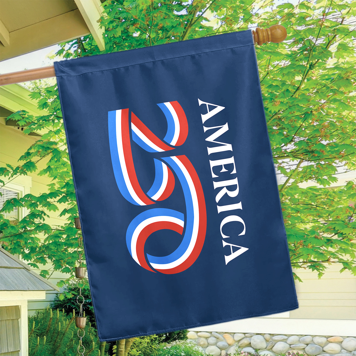 America 250 House Flag 28''x40'' Twin-Side Printing