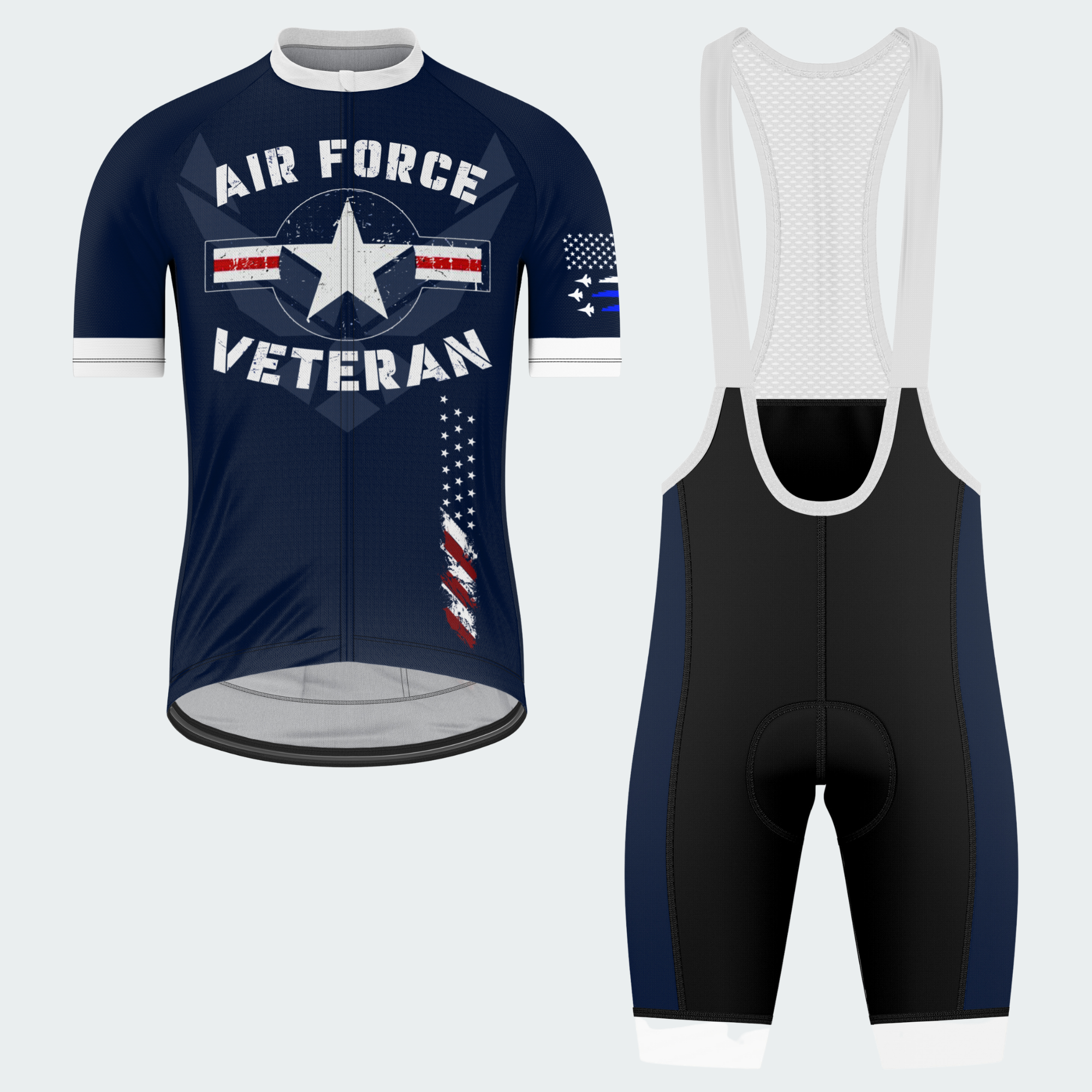 Men’s U.S. Air Force Veteran Pride Cycling Jersey & Kit