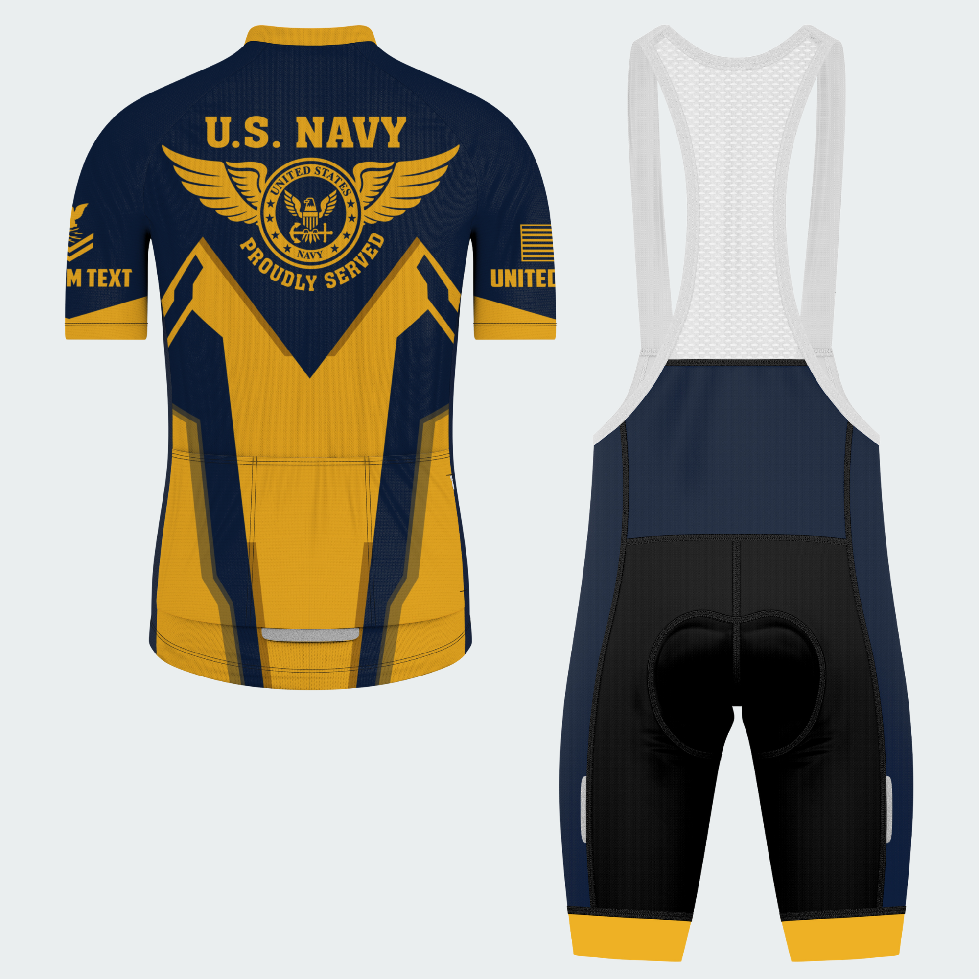 Men’s Personalized U.S. Navy Proudly Served Cycling Jersey & Kit
