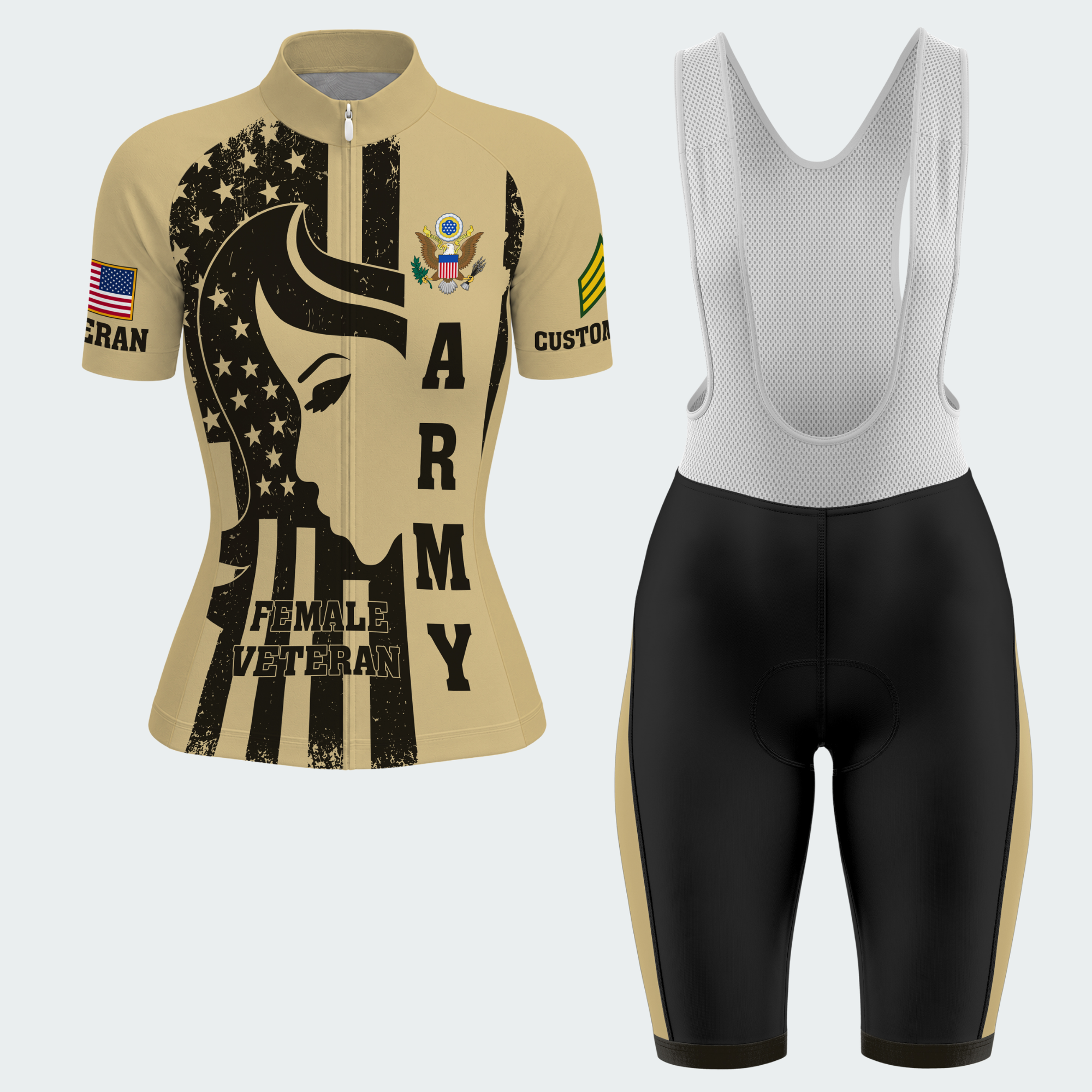 Women’s Personalized Army Female Veteran Cycling Jersey & Kit