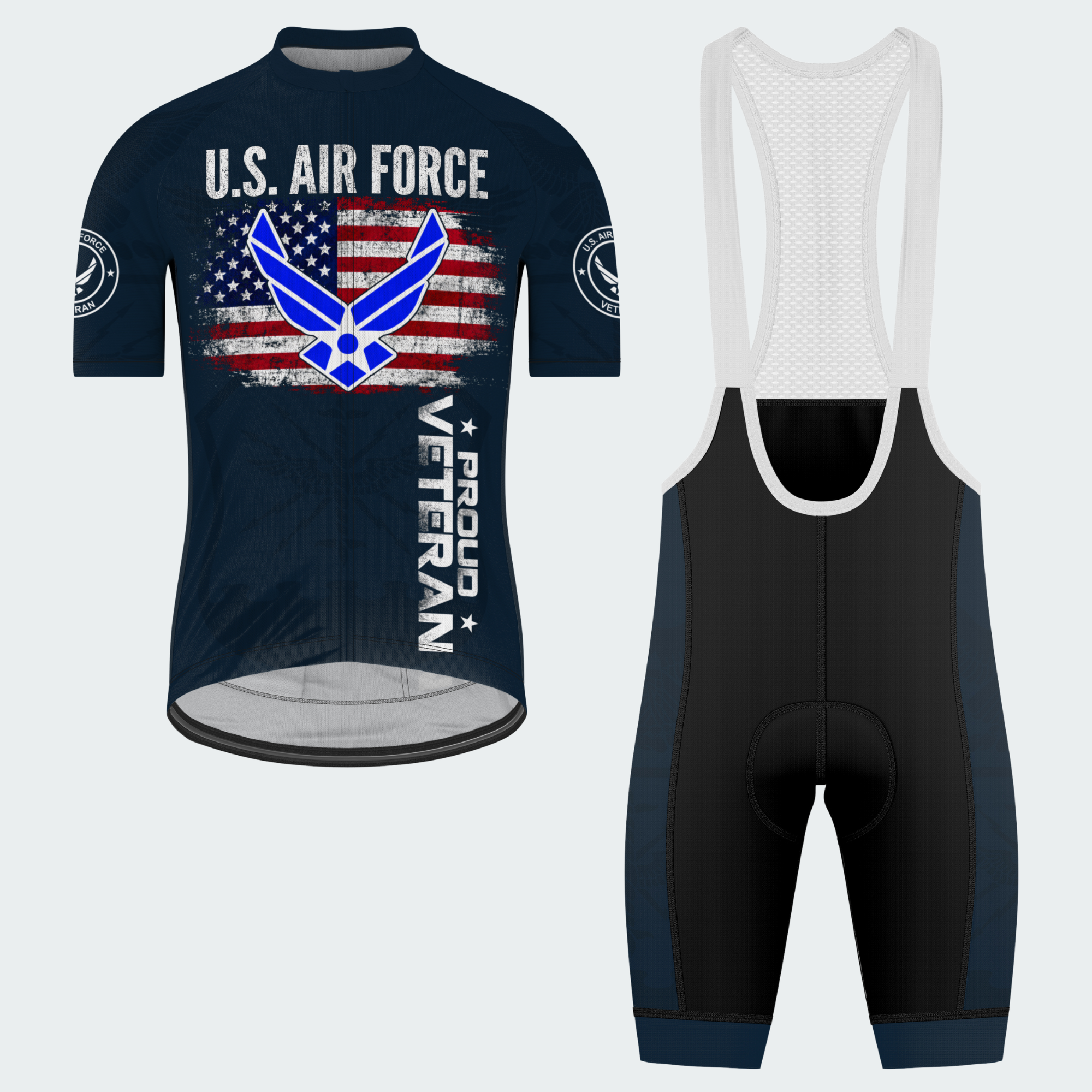 Men’s U.S. Air Force Proud Veteran Cycling Jersey & Kit