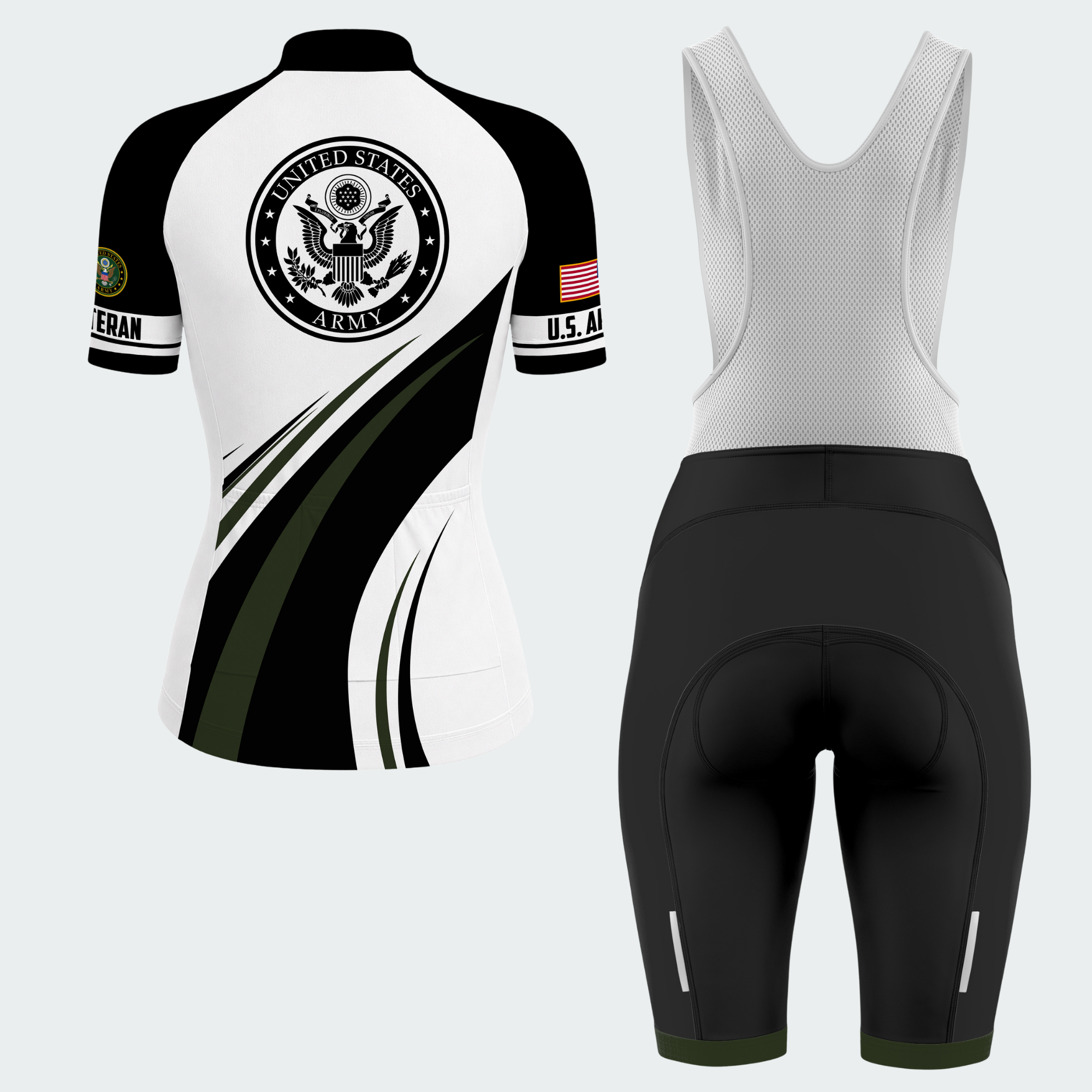 Women’s Personalized USA Veteran Pride Cycling Jersey & Kit