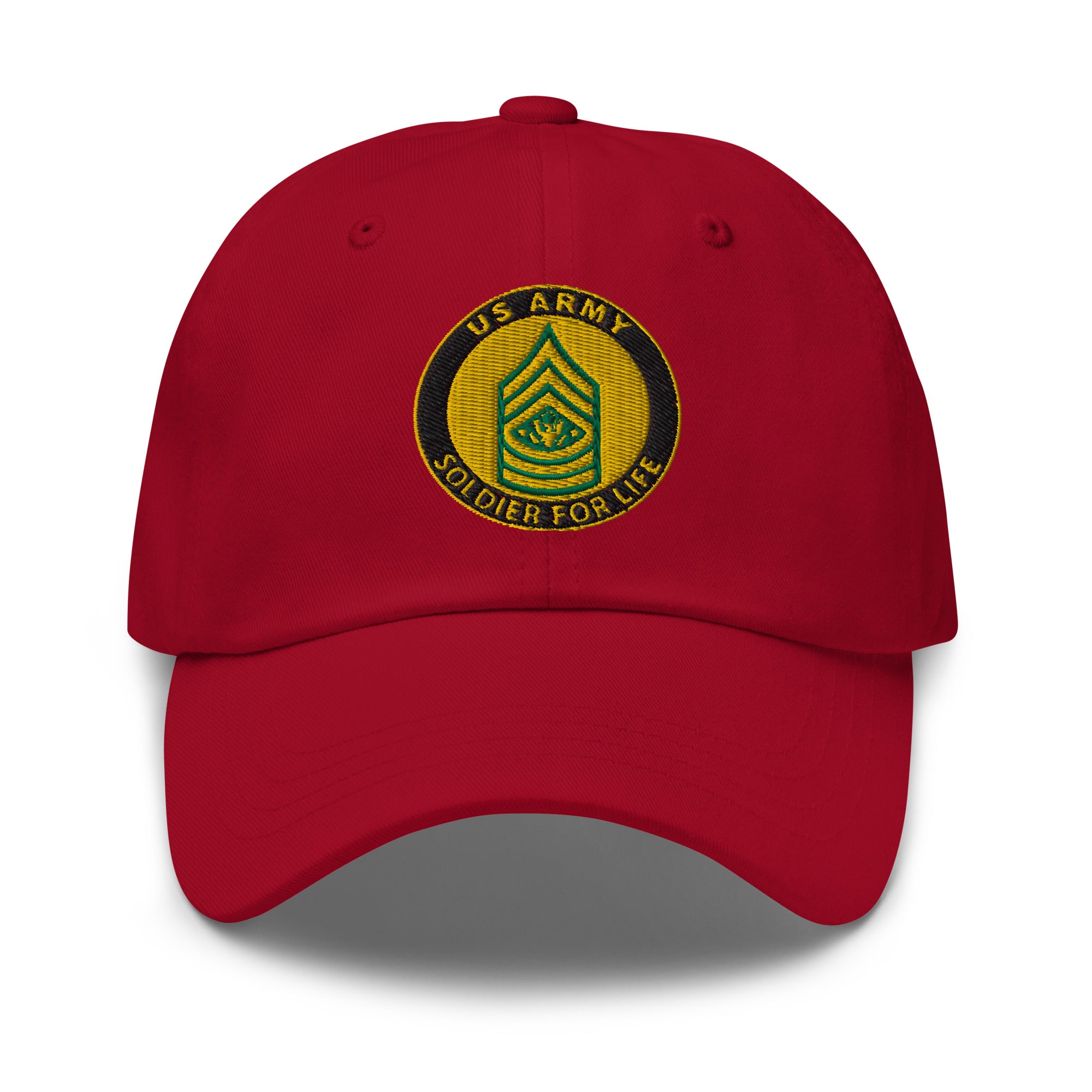 US Army E-9 Sergeant Major of the Army E9 SMA Soldier For Life Embroidered Dad Hat