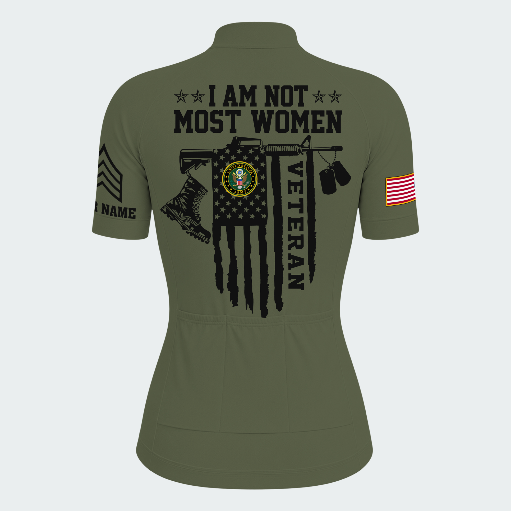 Women’s Personalized Female Veteran Not Most Women Cycling Jersey & Kit