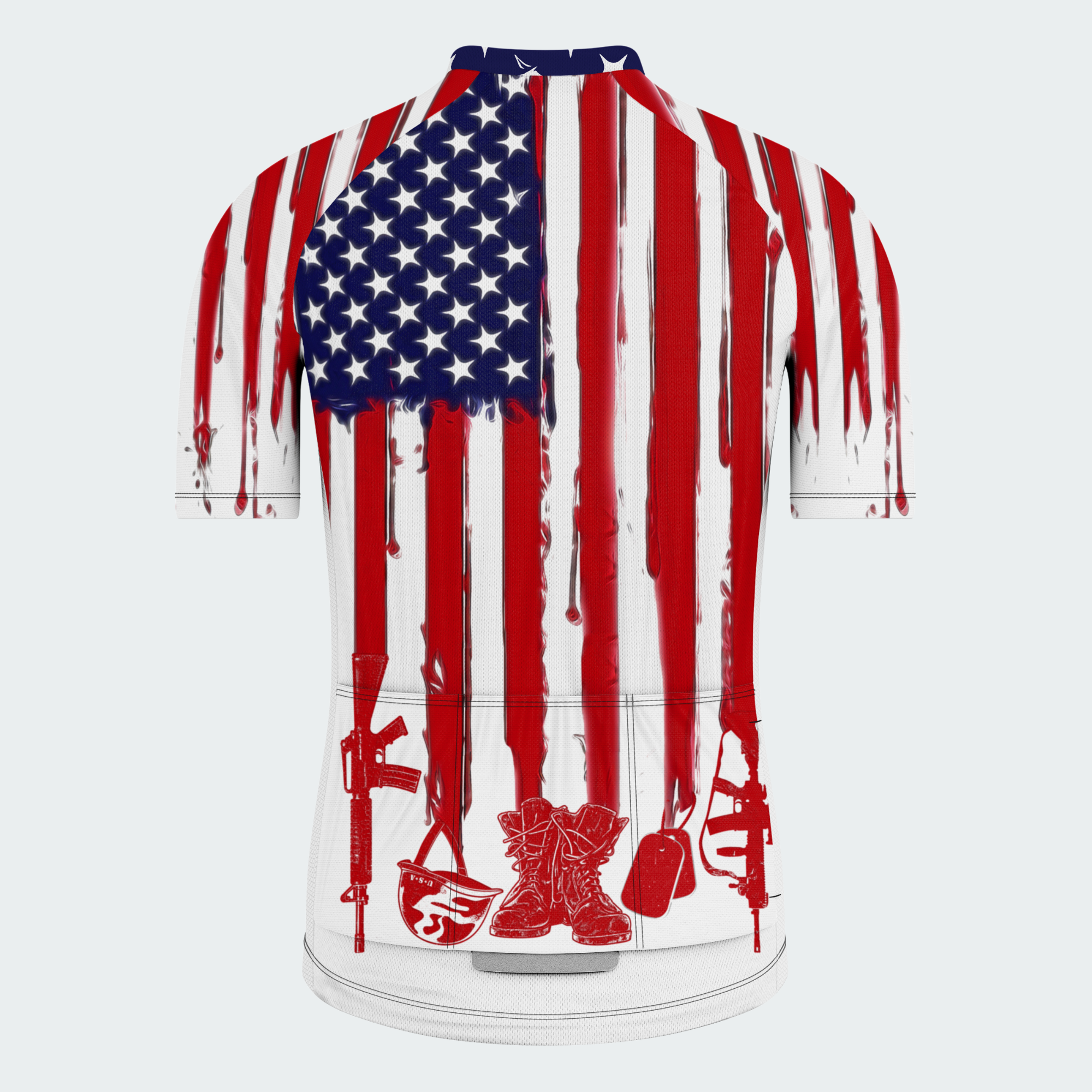 Men’s American Flag Proud Veteran Cycling Jersey & Kit