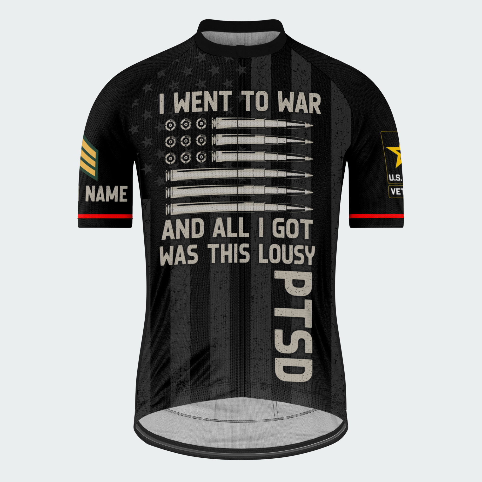 Men’s Personalized PTSD Veteran Cycling Jersey & Kit