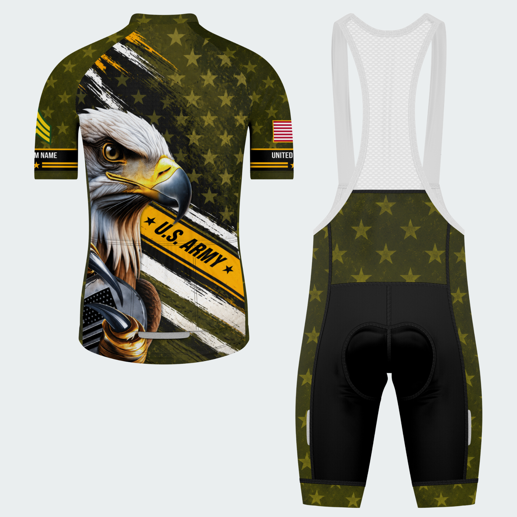 Men’s Personalized U.S. Army Eagle Pride Cycling Jersey & Kit