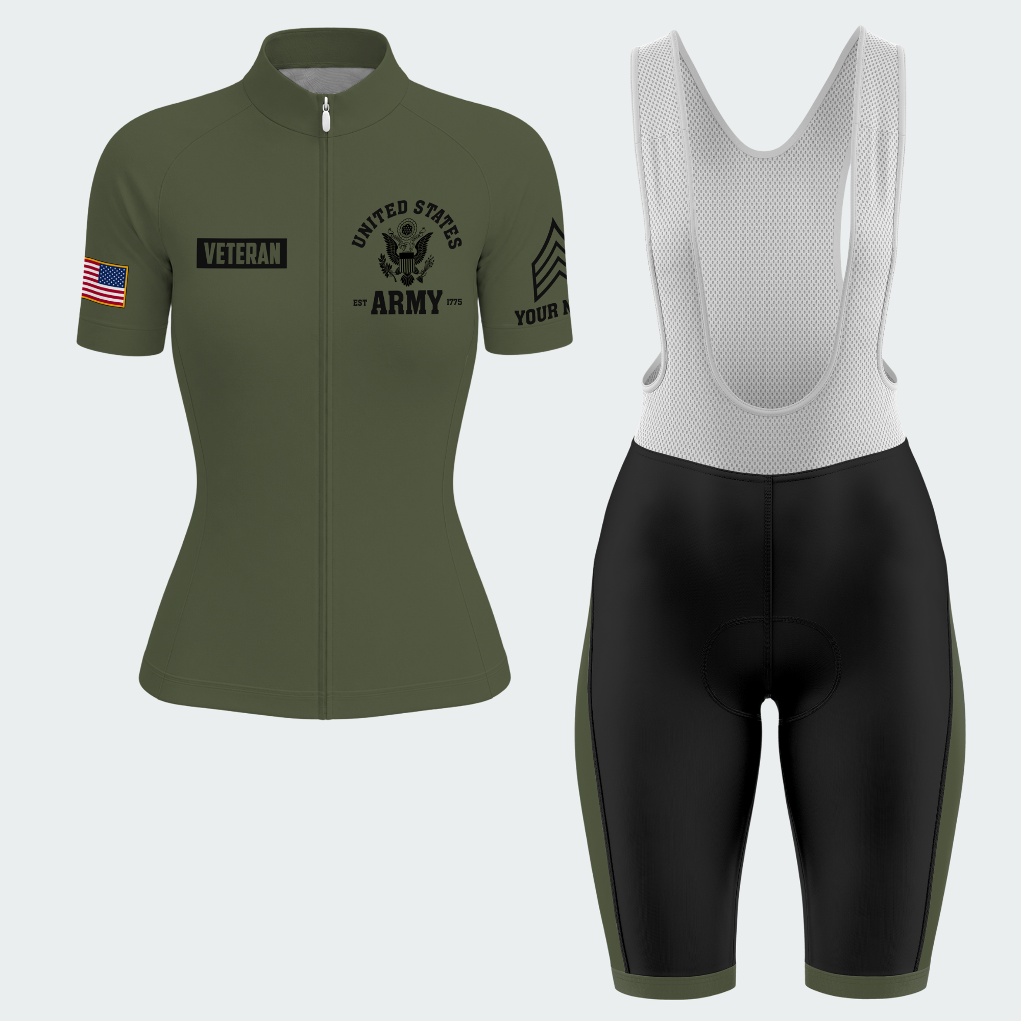 Women’s Personalized Female Veteran Not Most Women Cycling Jersey & Kit