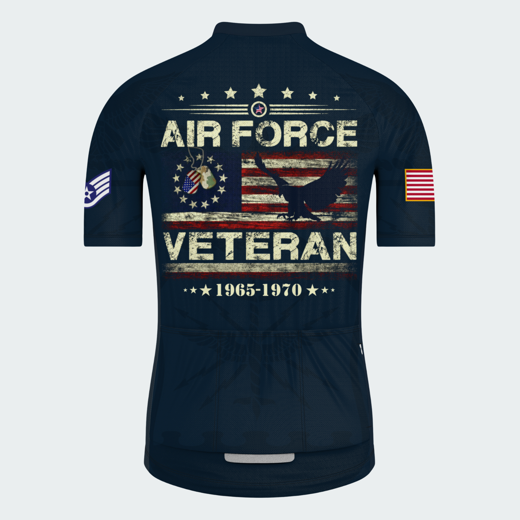 Men’s Air Force Veteran Proudly Served Cycling Jersey & Kit