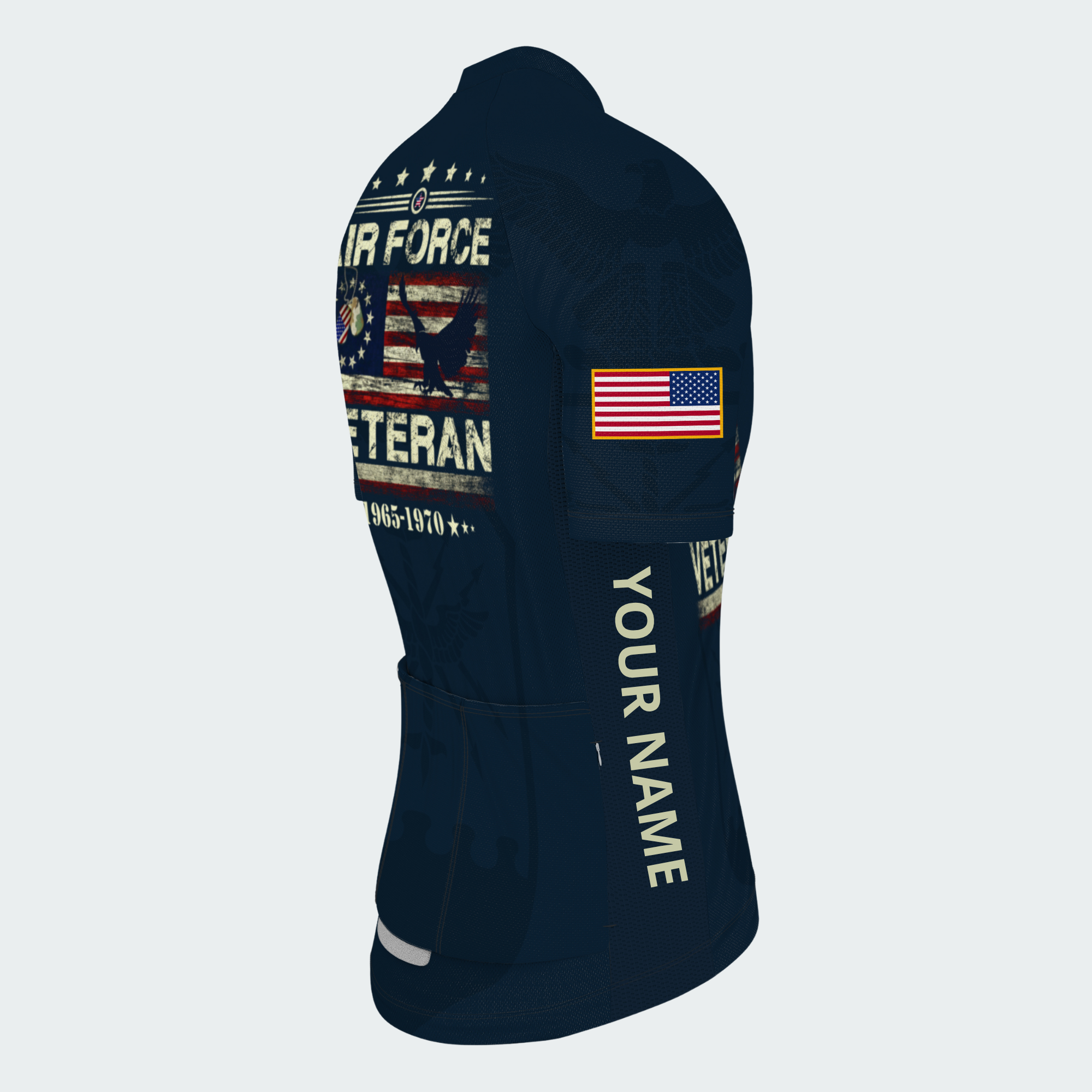 Men’s Air Force Veteran Proudly Served Cycling Jersey & Kit
