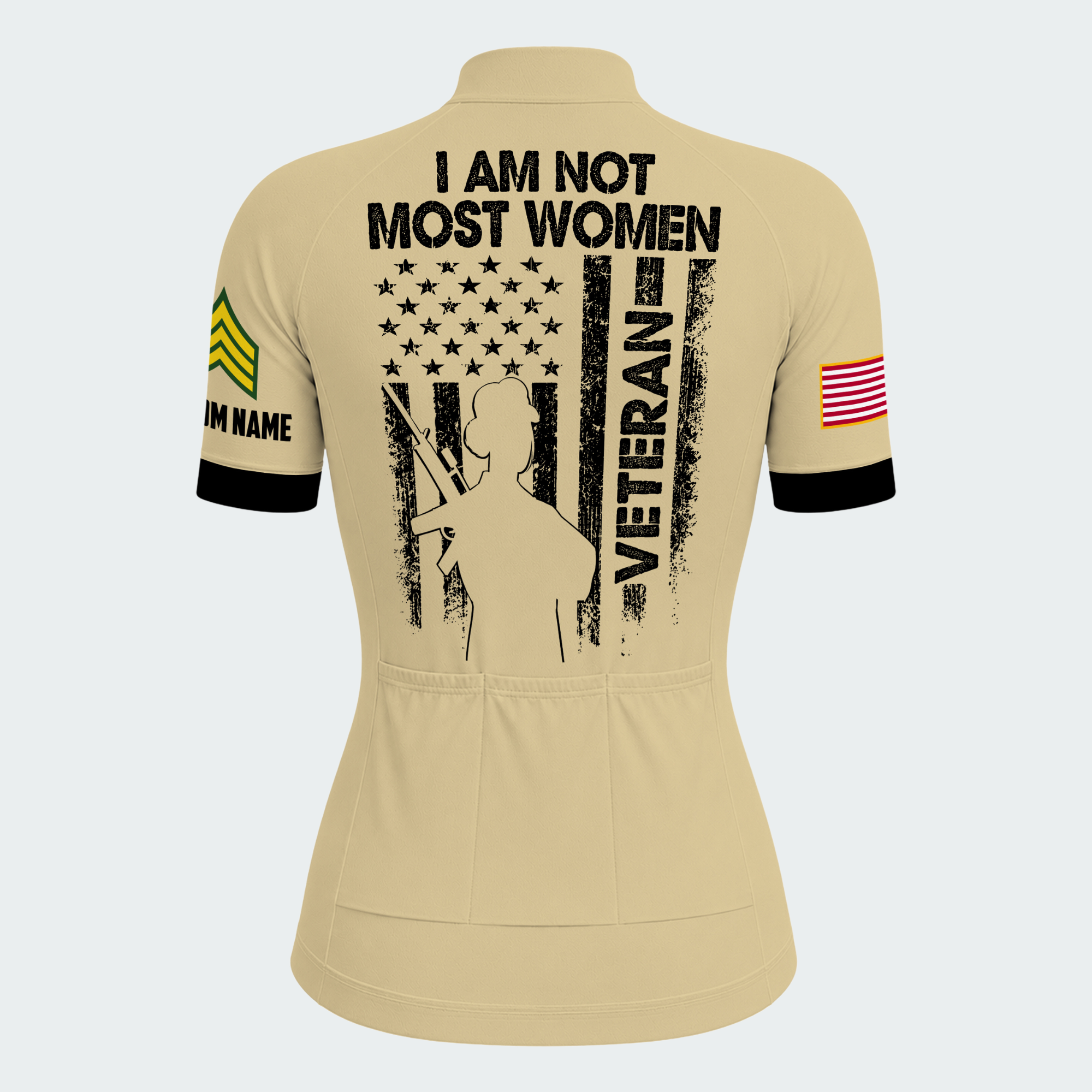 Women’s Personalized Female Veteran Warrior Cycling Jersey & Kit