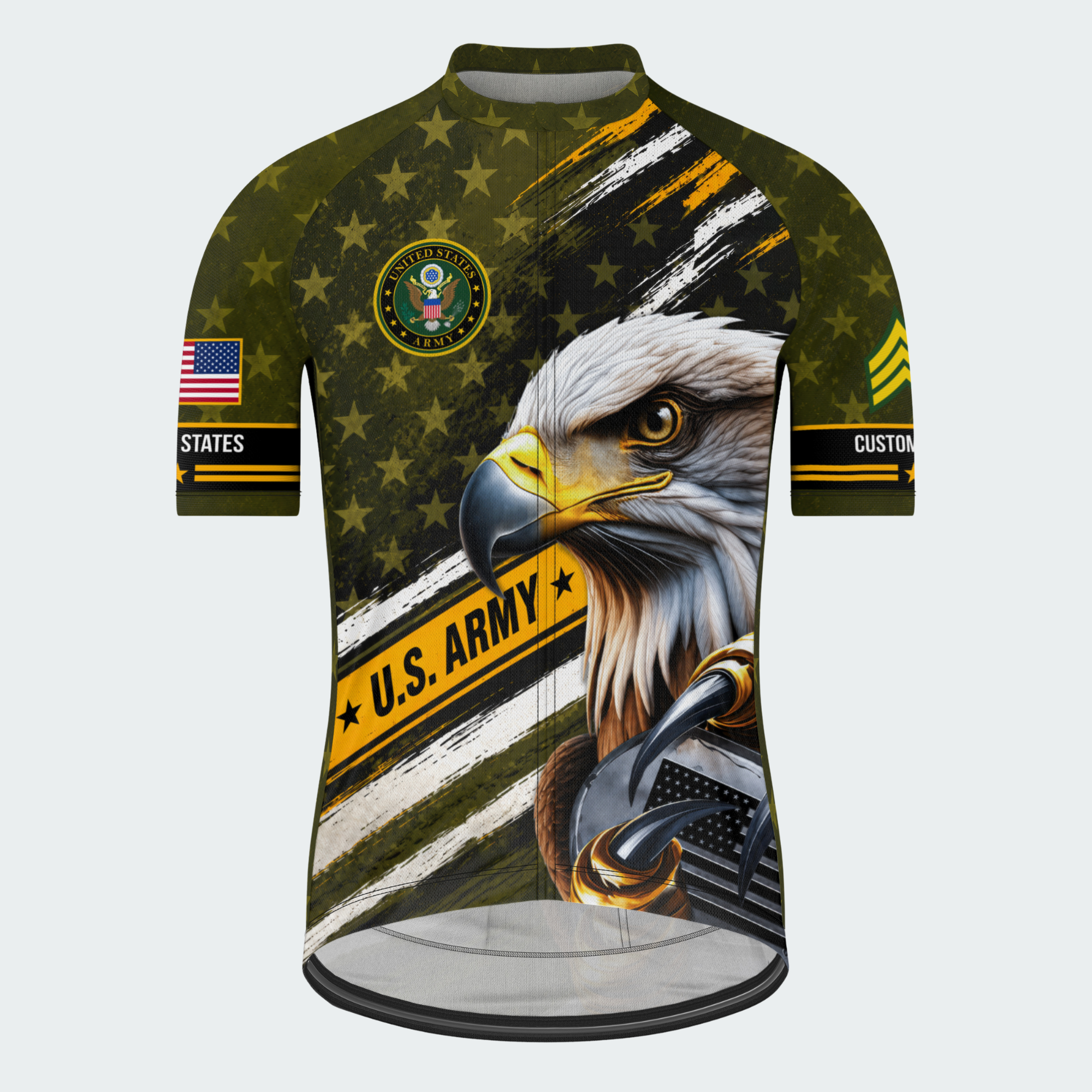 Men’s Personalized U.S. Army Eagle Pride Cycling Jersey & Kit