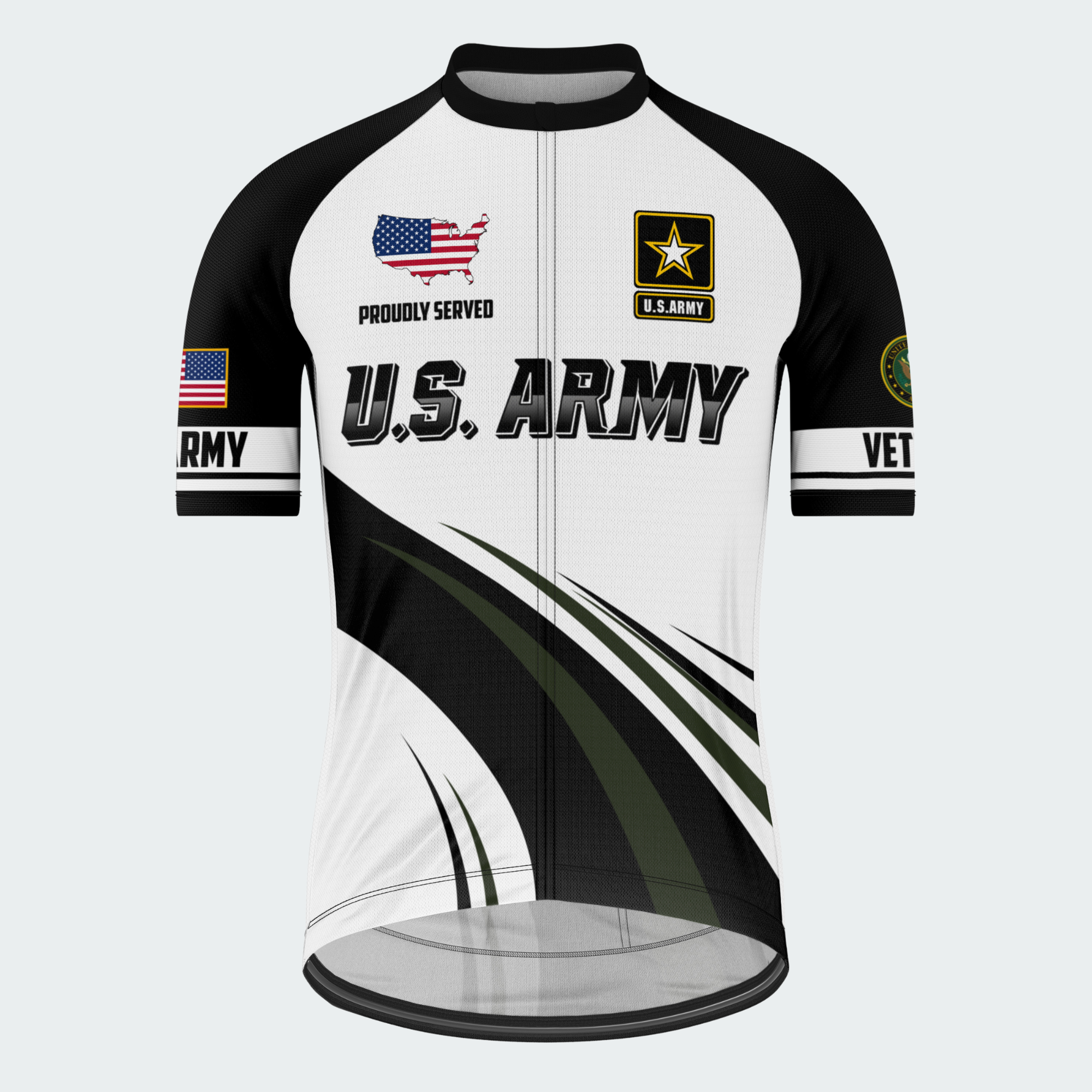 Men’s Personalized USA Veteran Pride Cycling Jersey & Kit