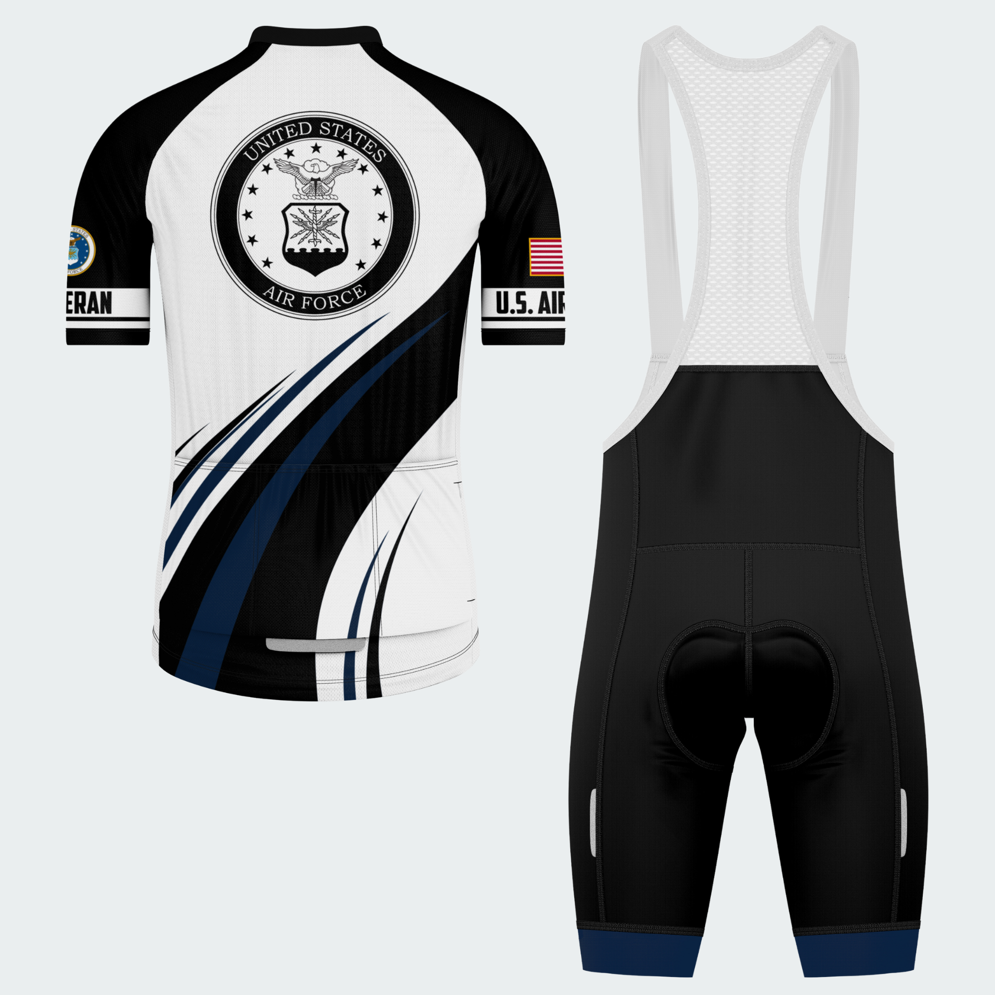 Men’s Personalized U.S. Air Force Proudly Served Cycling Jersey & Kit