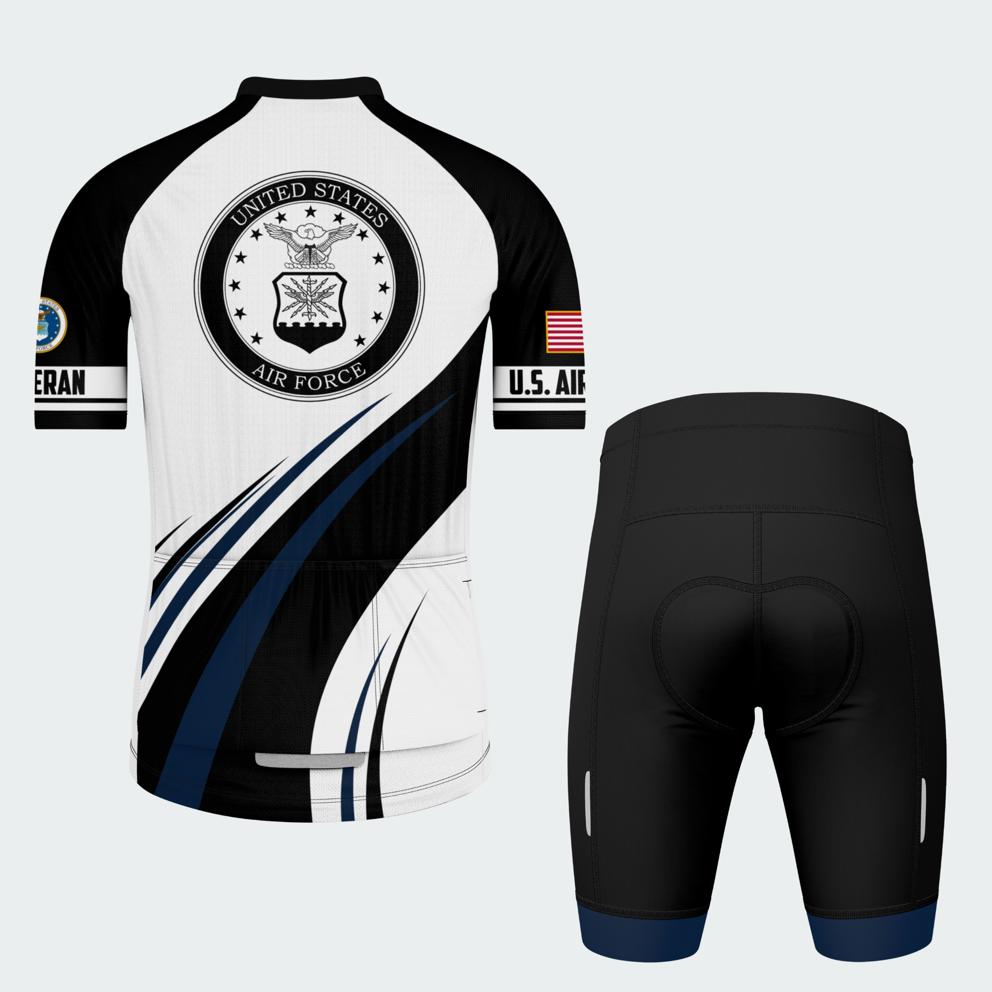 Men’s Personalized U.S. Air Force Proudly Served Cycling Jersey & Kit