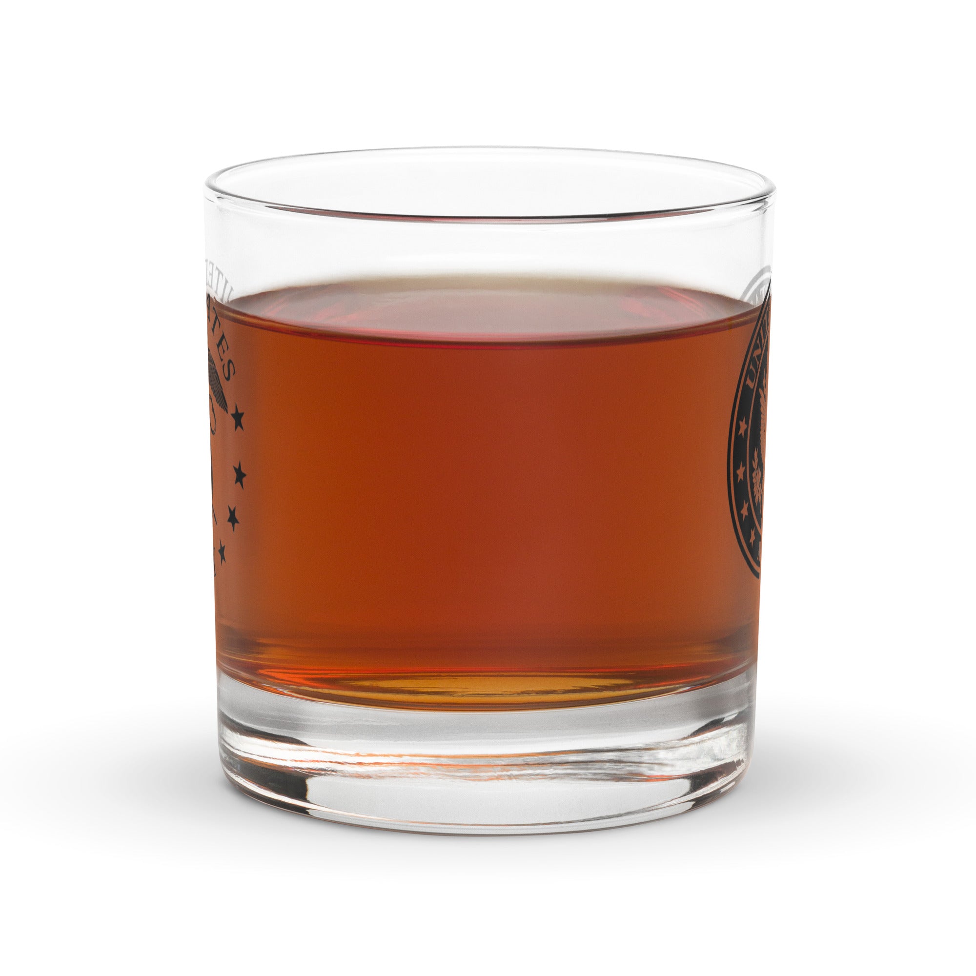 US Army Quartermaster Corps Insignia Rocks Glass 10.5 oz