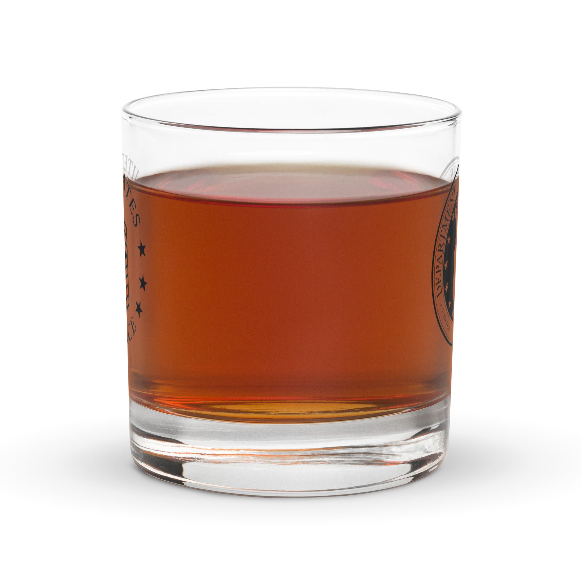 US Air Force E-9 First sergeant Insignia Rocks Glass