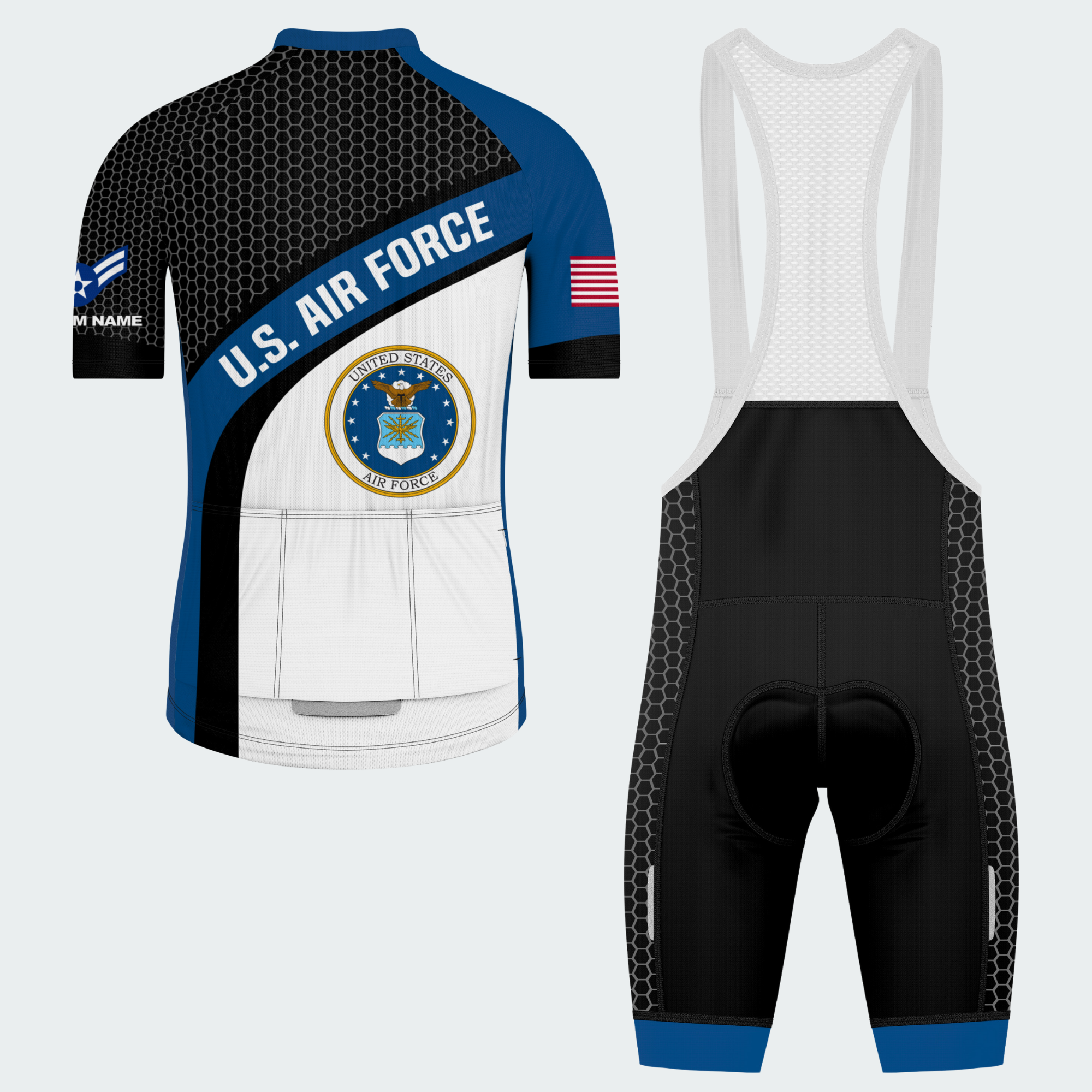 Men’s Personalized U.S. Air Force Regular Fit Cycling Jersey & Kit