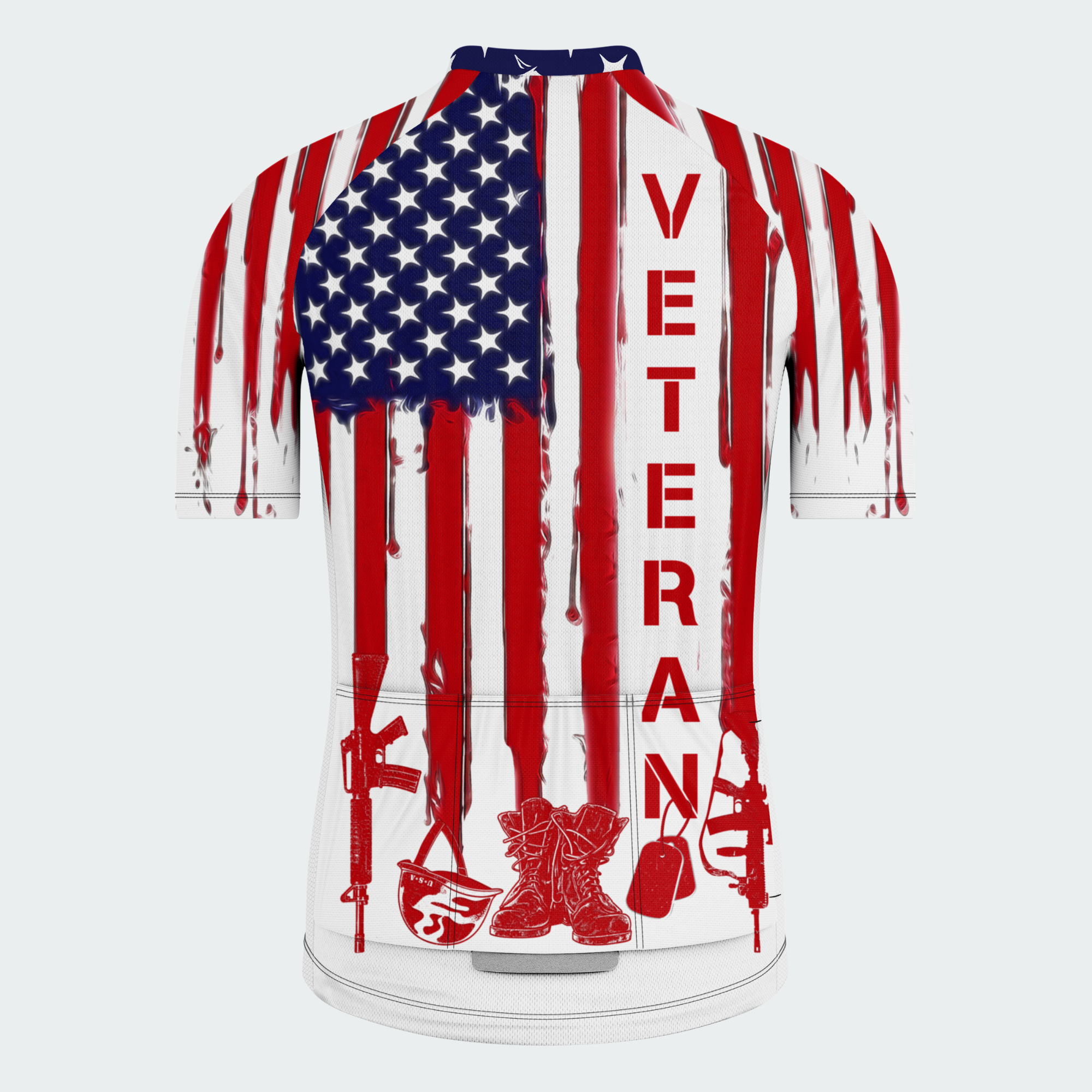 Men’s Proud Veteran American Flag Cycling Jersey & Kit