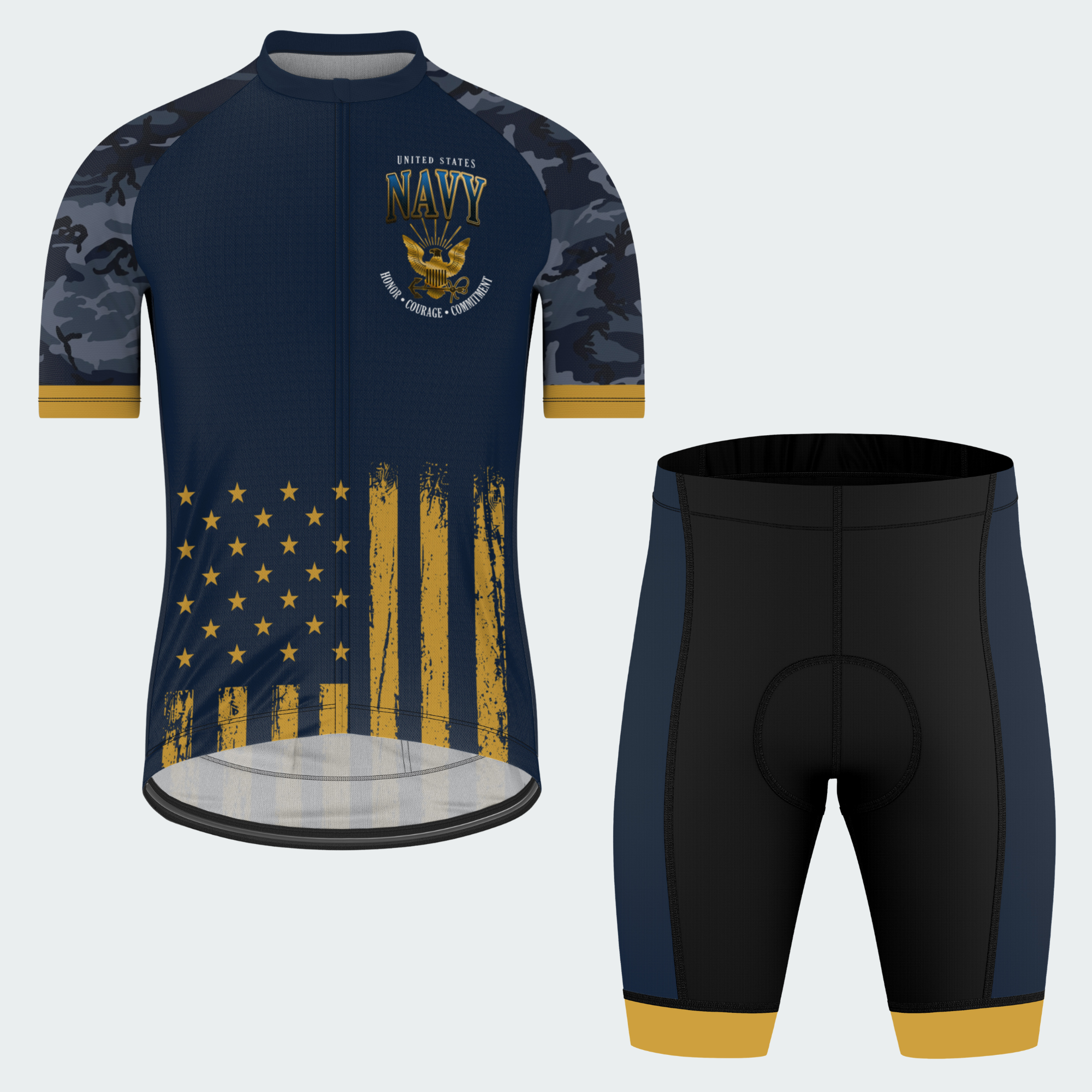 Men’s U.S. Navy Veteran Pride Cycling Jersey & Kit