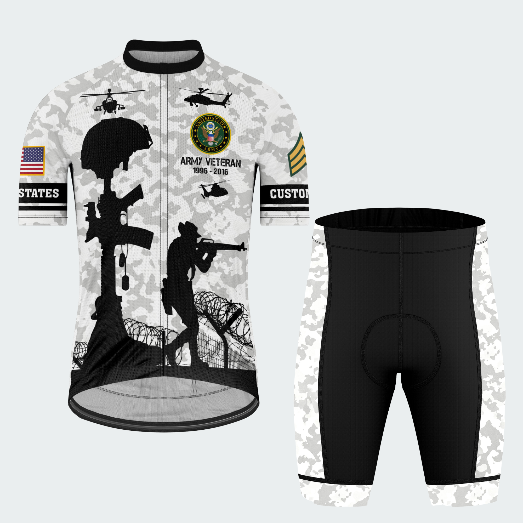 Men’s Veteran I Served My Country Cycling Jersey & Kit