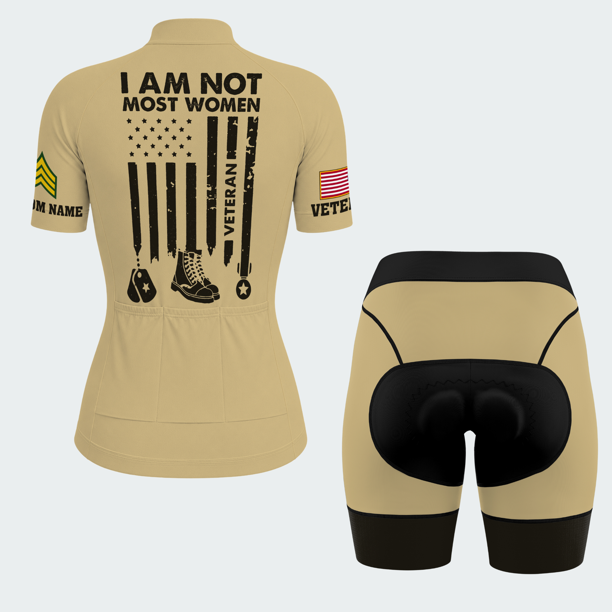 Women’s Personalized Army Female Veteran Cycling Jersey & Kit