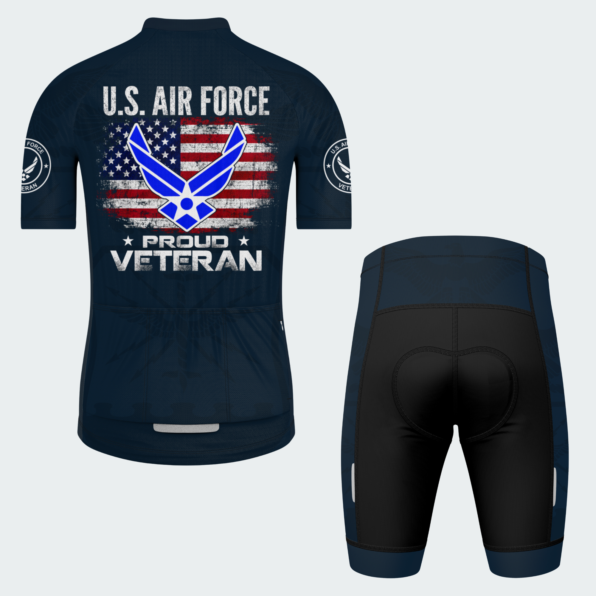 Men’s U.S. Air Force Proud Veteran Cycling Jersey & Kit