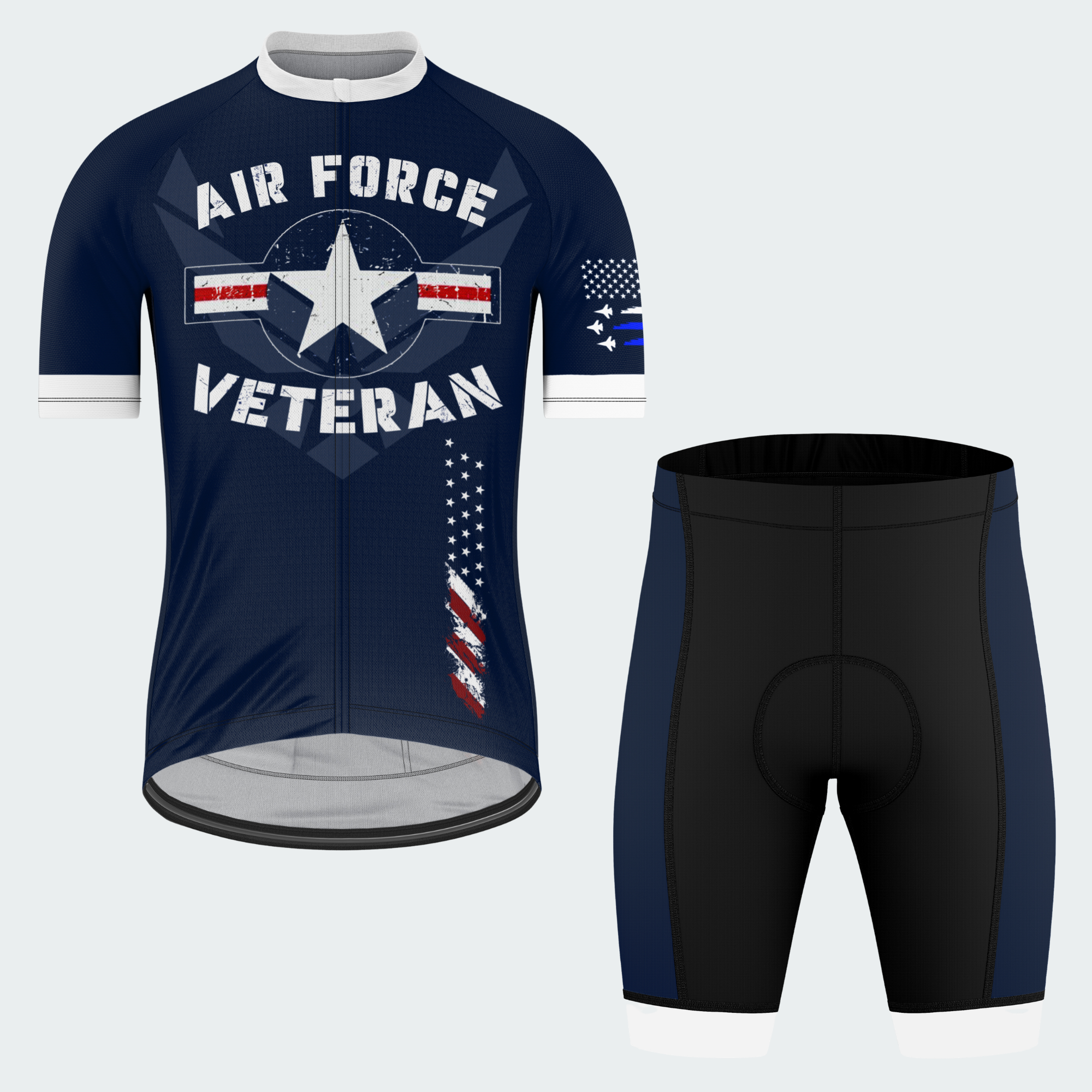 Men’s U.S. Air Force Veteran Pride Cycling Jersey & Kit