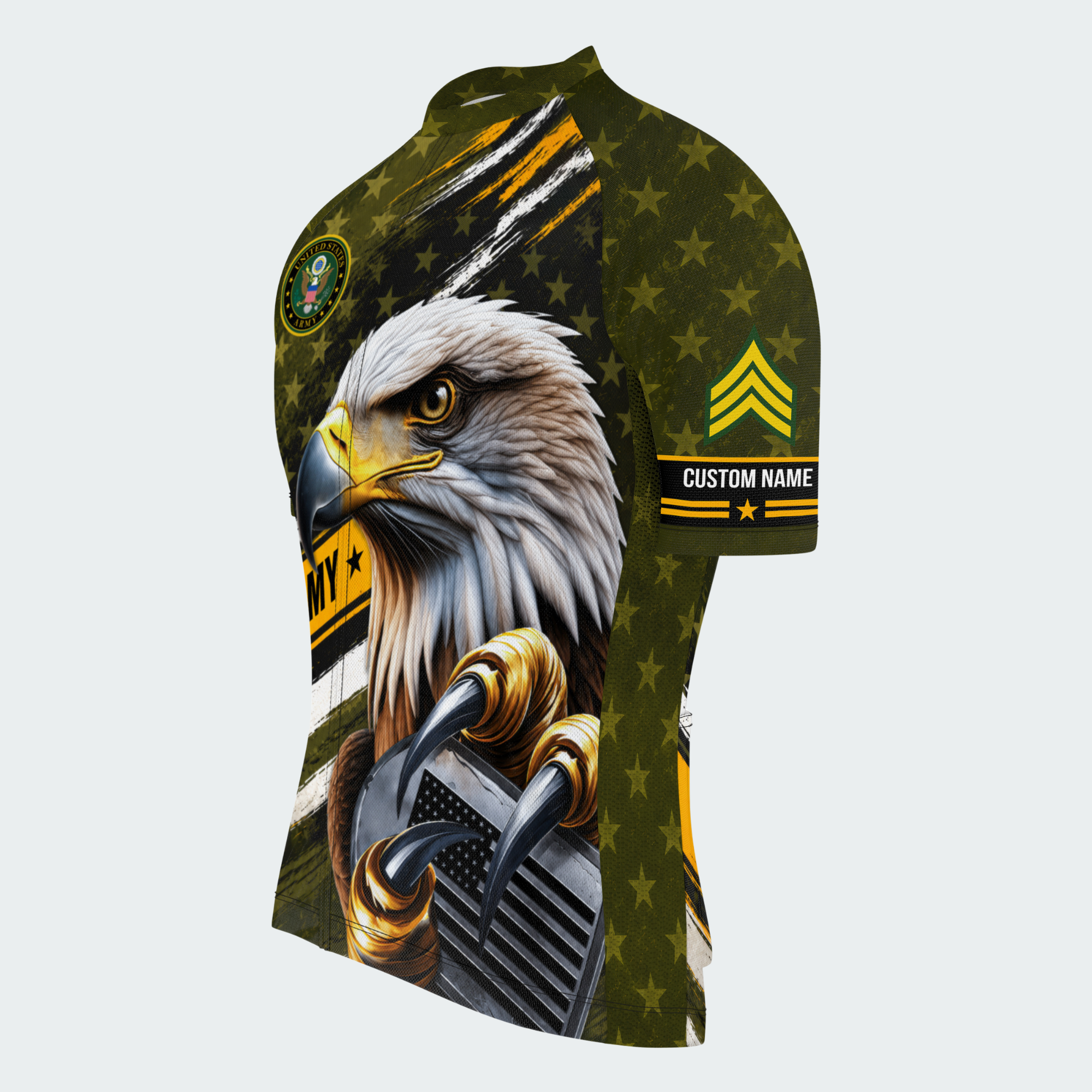 Men’s Personalized U.S. Army Eagle Pride Cycling Jersey & Kit