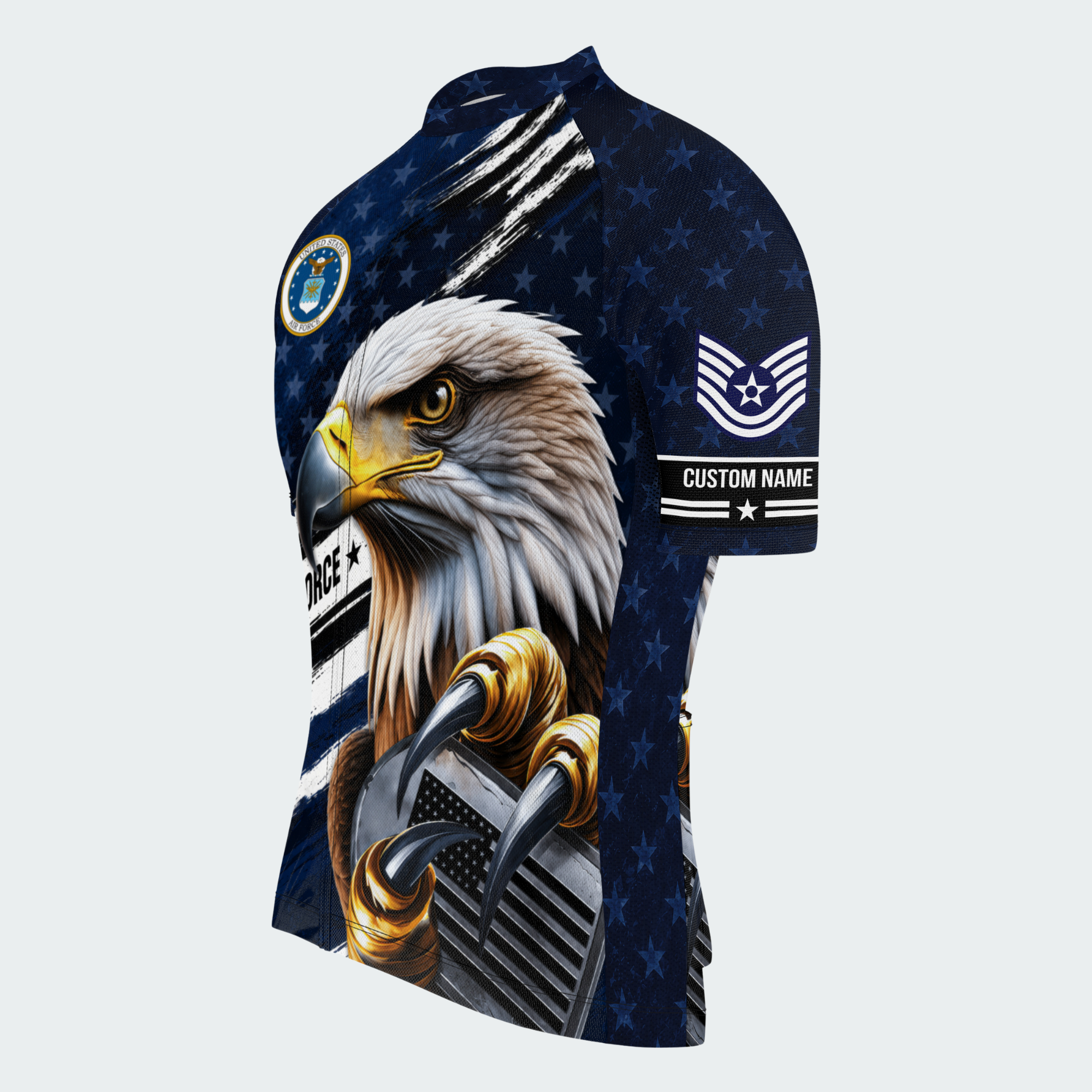 Men’s Personalized U.S. Air Force Eagle Pride Cycling Jersey & Kit