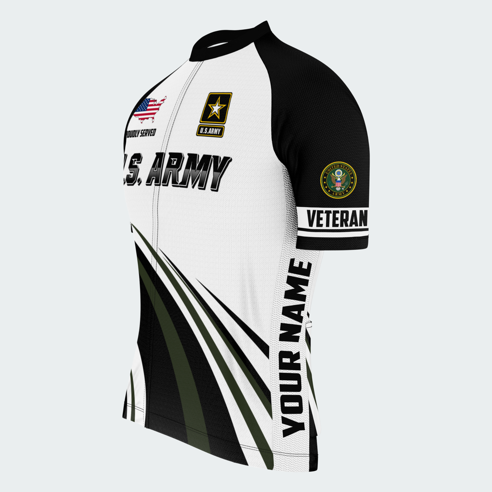 Men’s Personalized USA Veteran Pride Cycling Jersey & Kit