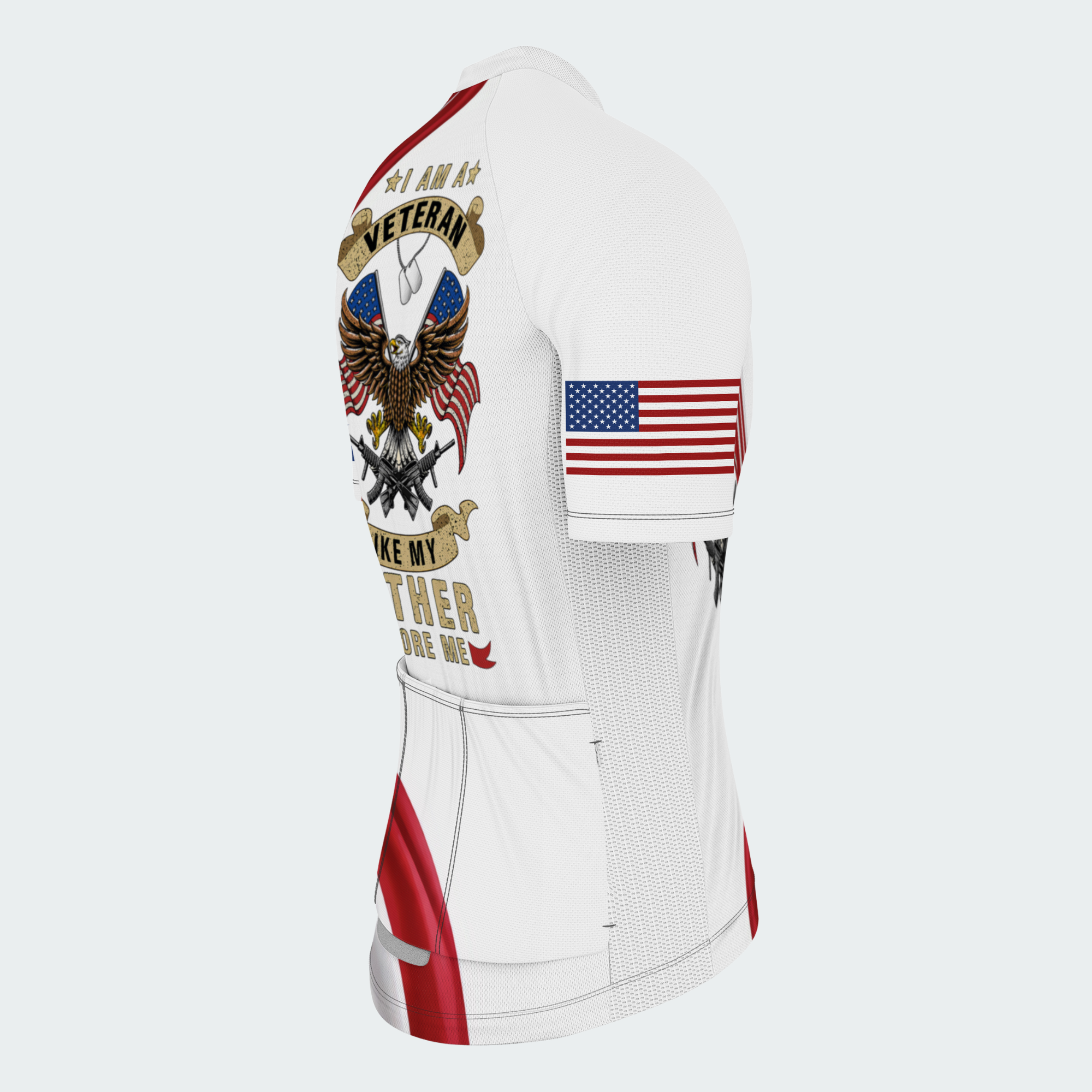Men’s I Am A Veteran Legacy Regular Fit Cycling Jersey