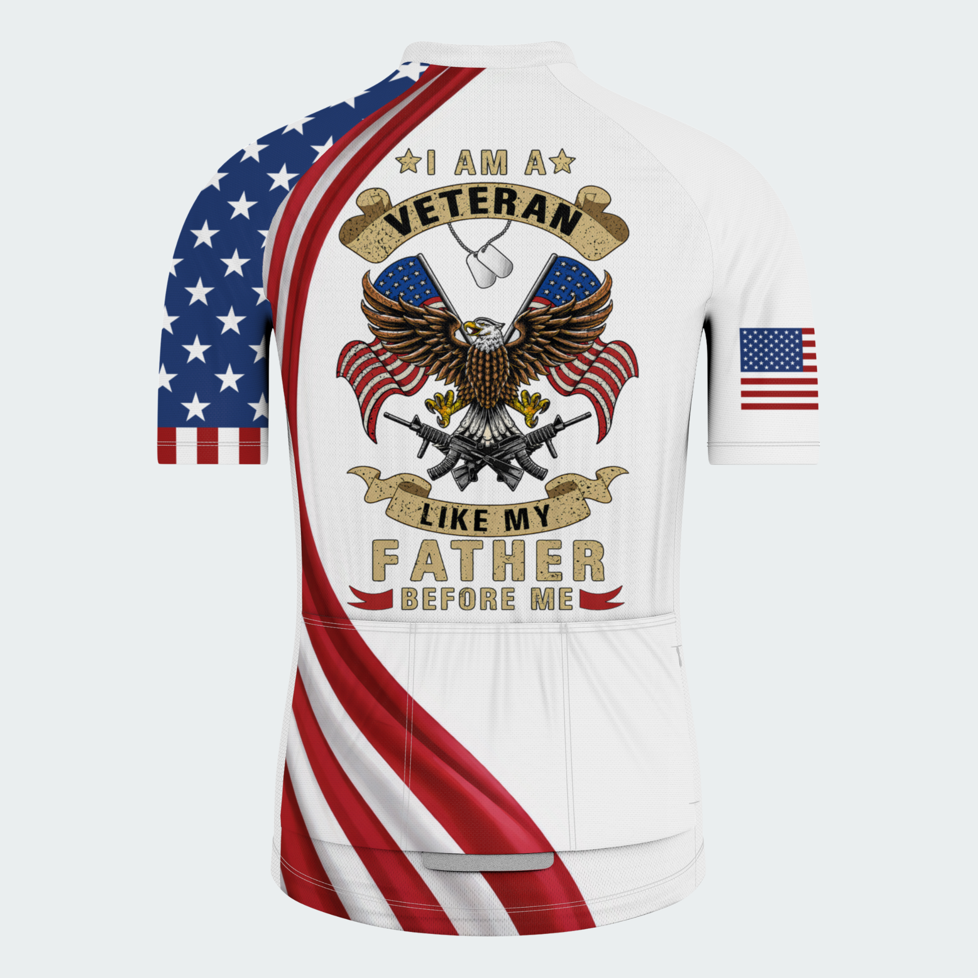 Men’s I Am A Veteran Legacy Regular Fit Cycling Jersey