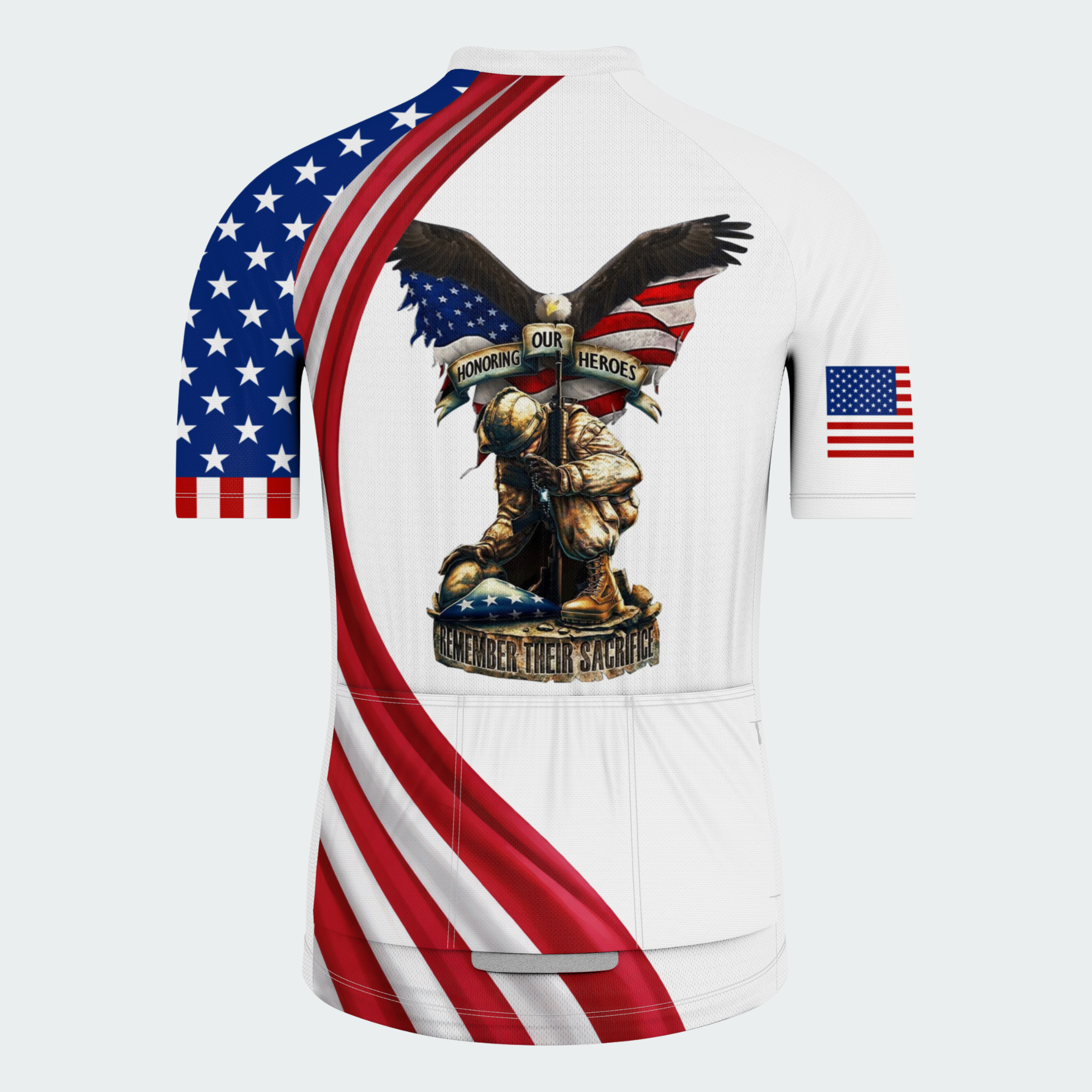 Men’s Honor & Sacrifice American Heroes Regular Fit Cycling Jersey