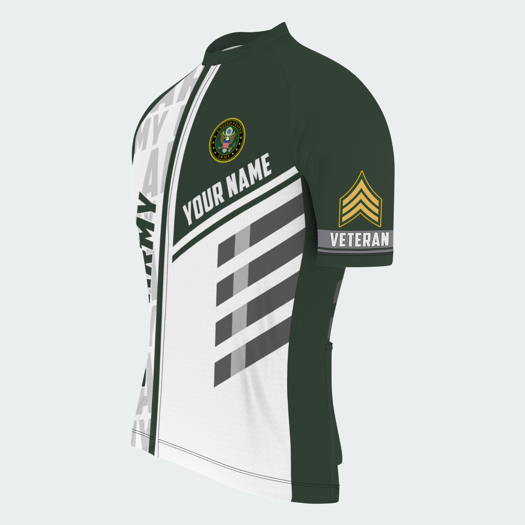 Men’s Personalized U.S. Army Veteran Cycling Jersey & Kit