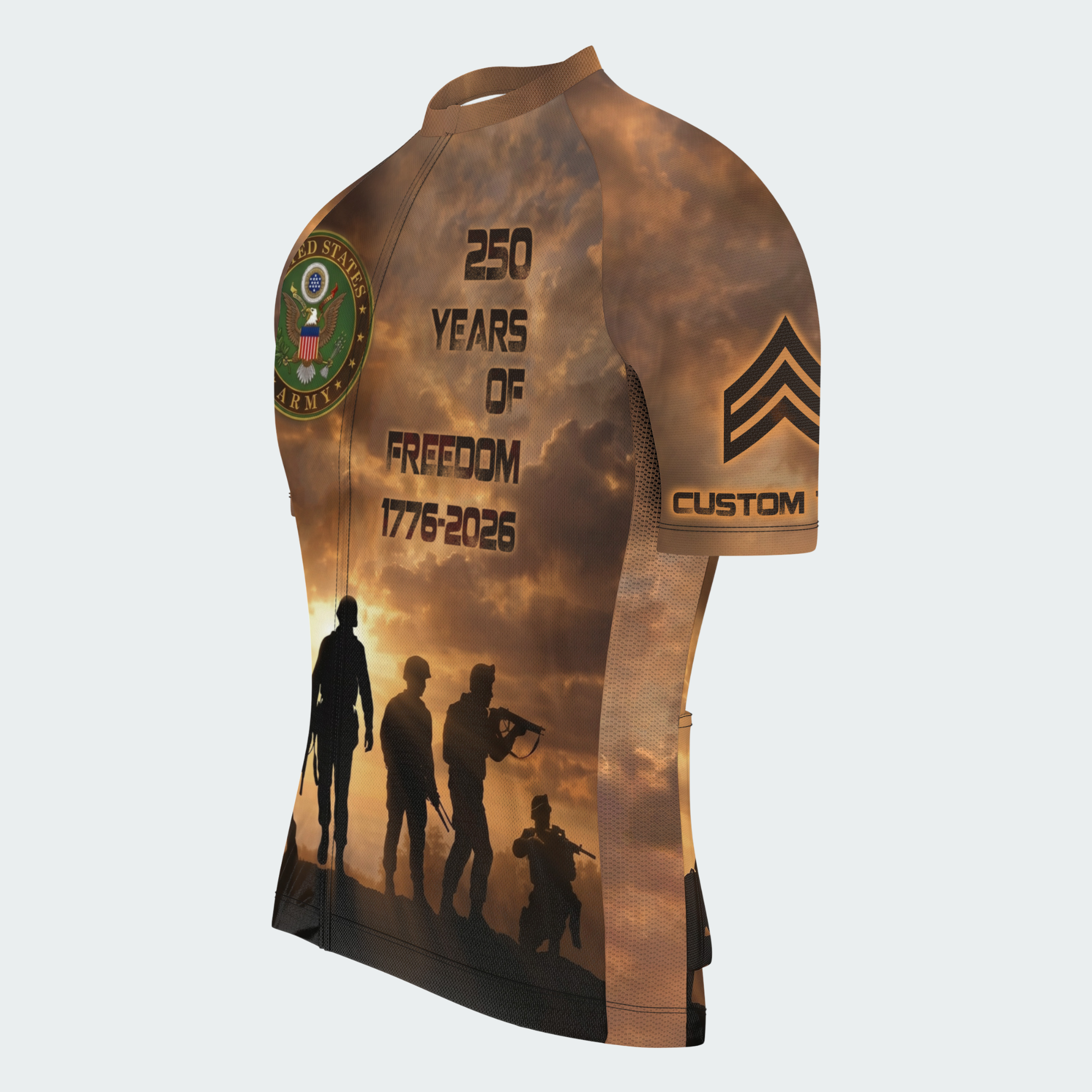 Men’s American Pride I Am Not a Hero US Veteran Regular Fit Cycling Jersey