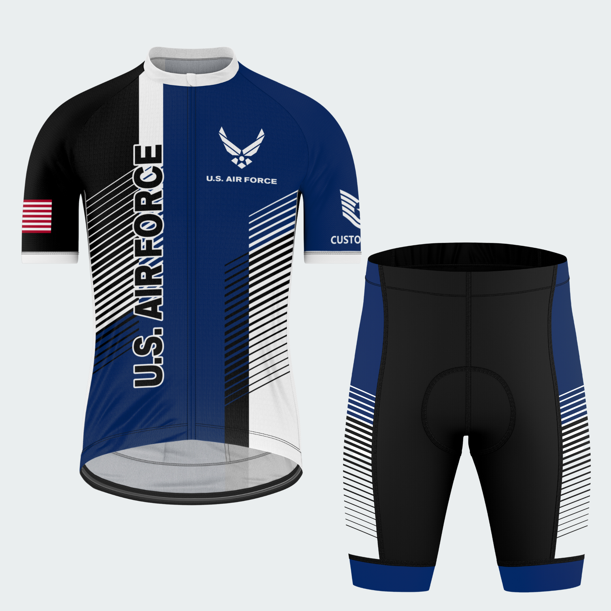 Men’s Personalized U.S. Air Force Pride Cycling Jersey & Kit