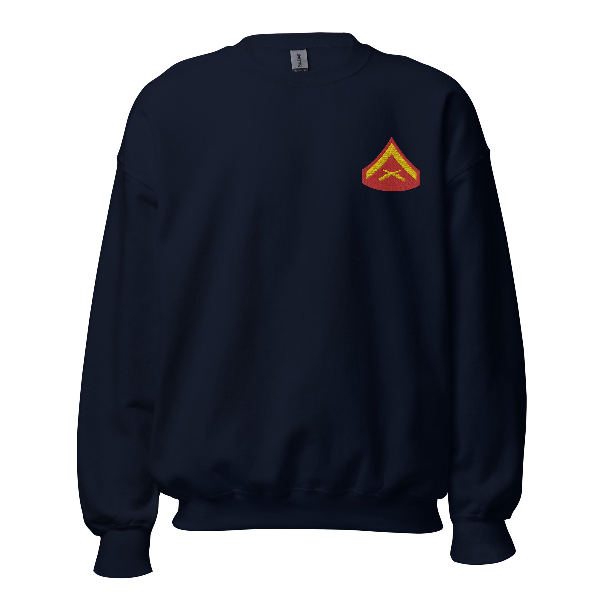 Custom MARlNE Ranks, Insignia Embroidered Unisex Sweatshirt