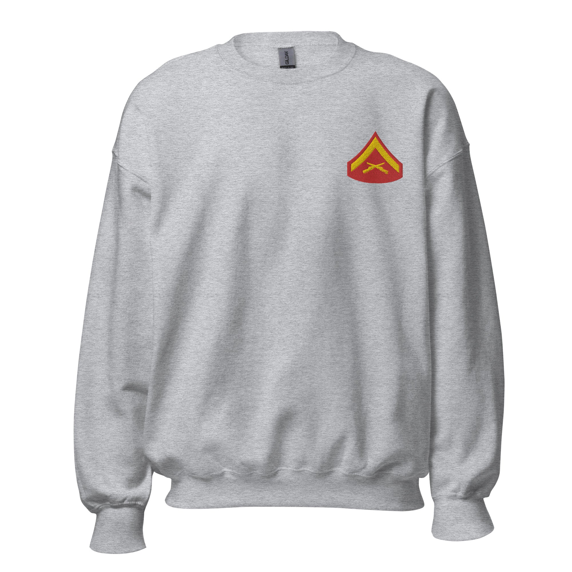 Custom MARlNE Ranks, Insignia Embroidered Unisex Sweatshirt