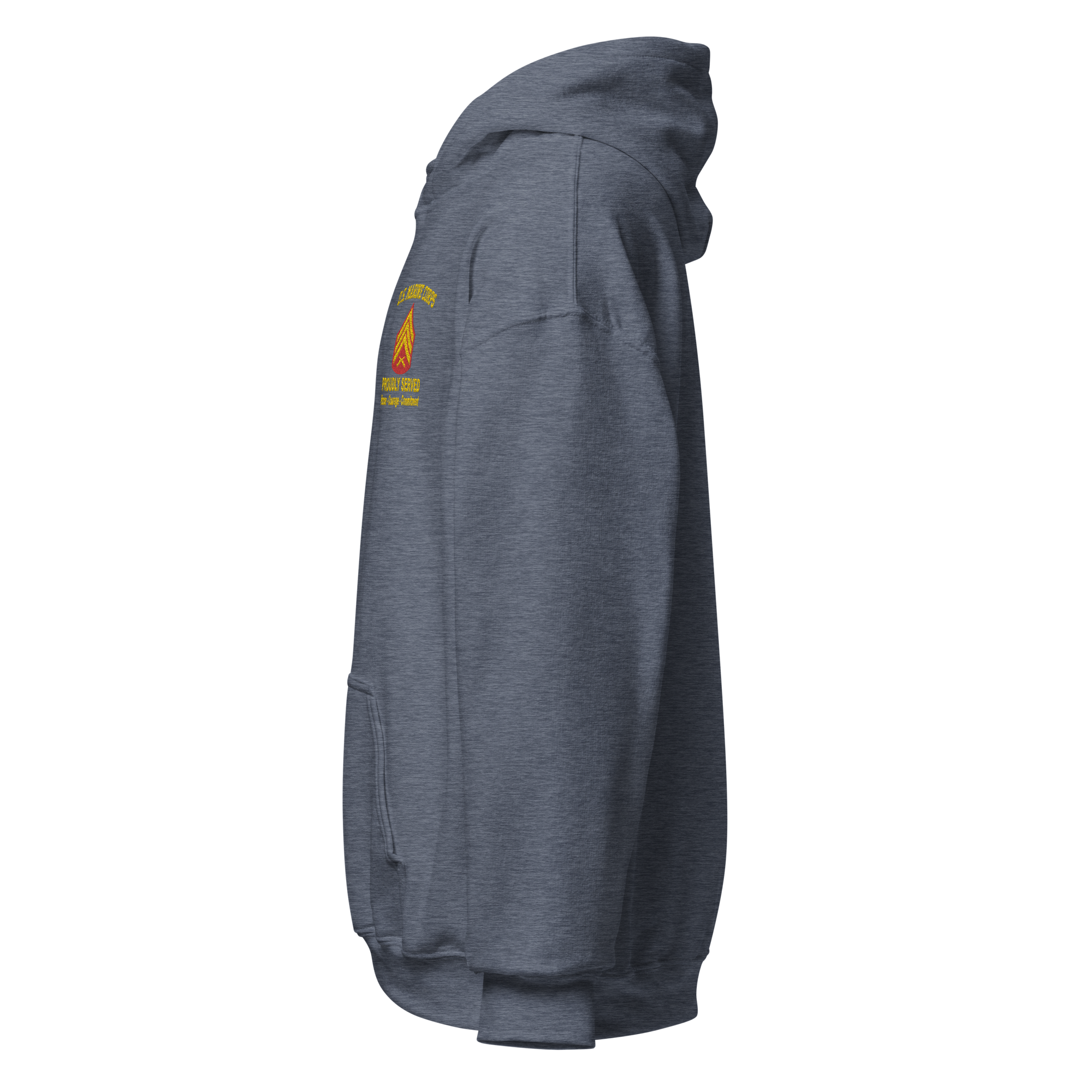 Custom MARlNE Ranks, Insignia Core Values Embroidered Unisex Hoodie