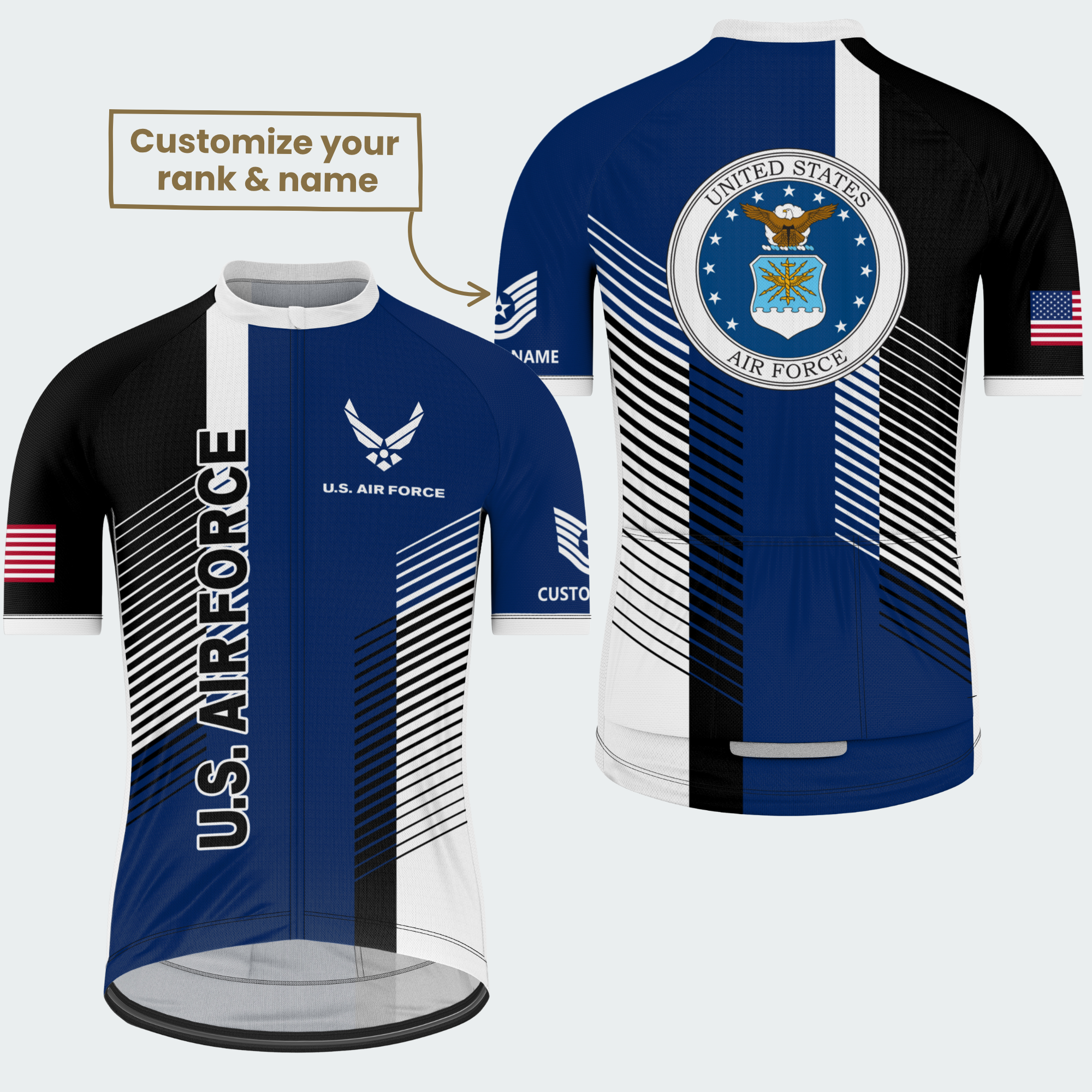 Men’s Personalized U.S. Air Force Pride Cycling Jersey & Kit