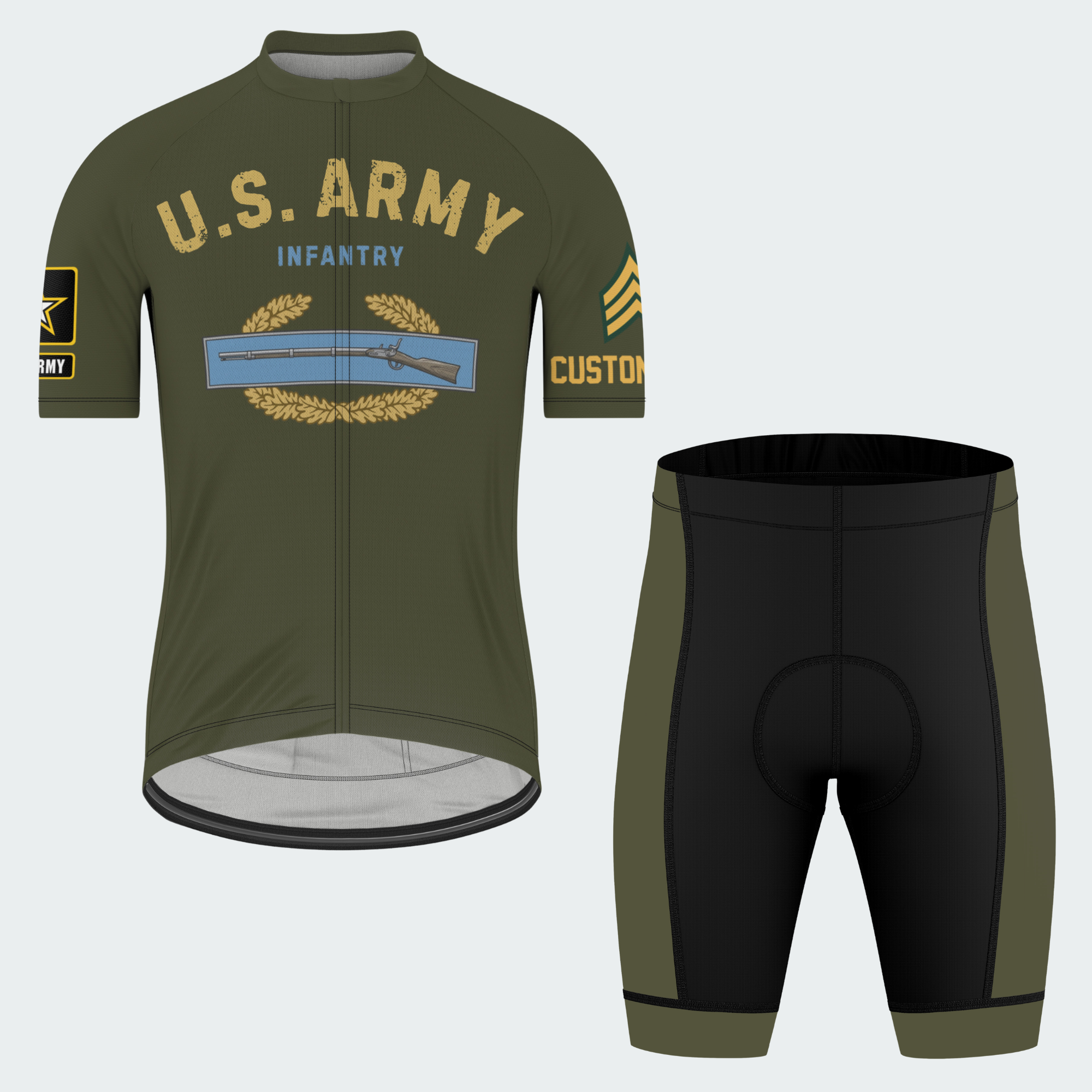 Men’s U.S. Army Infantry Regular Fit Cycling Jersey