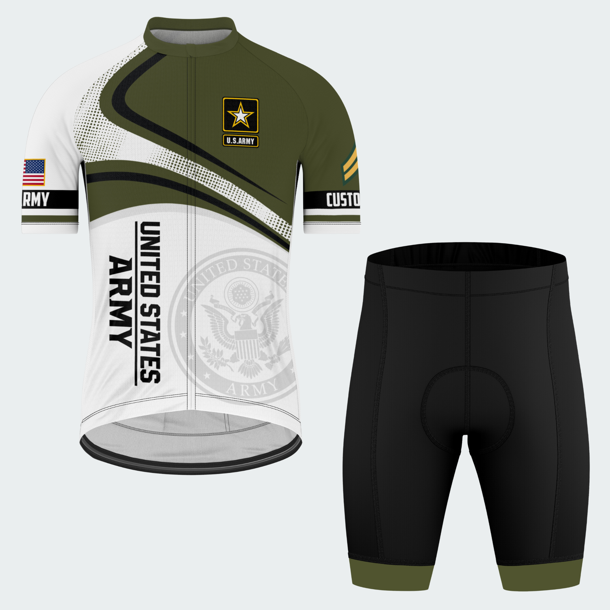 Men’s Personalized U.S. Army Regular Fit Cycling Jersey & Kit