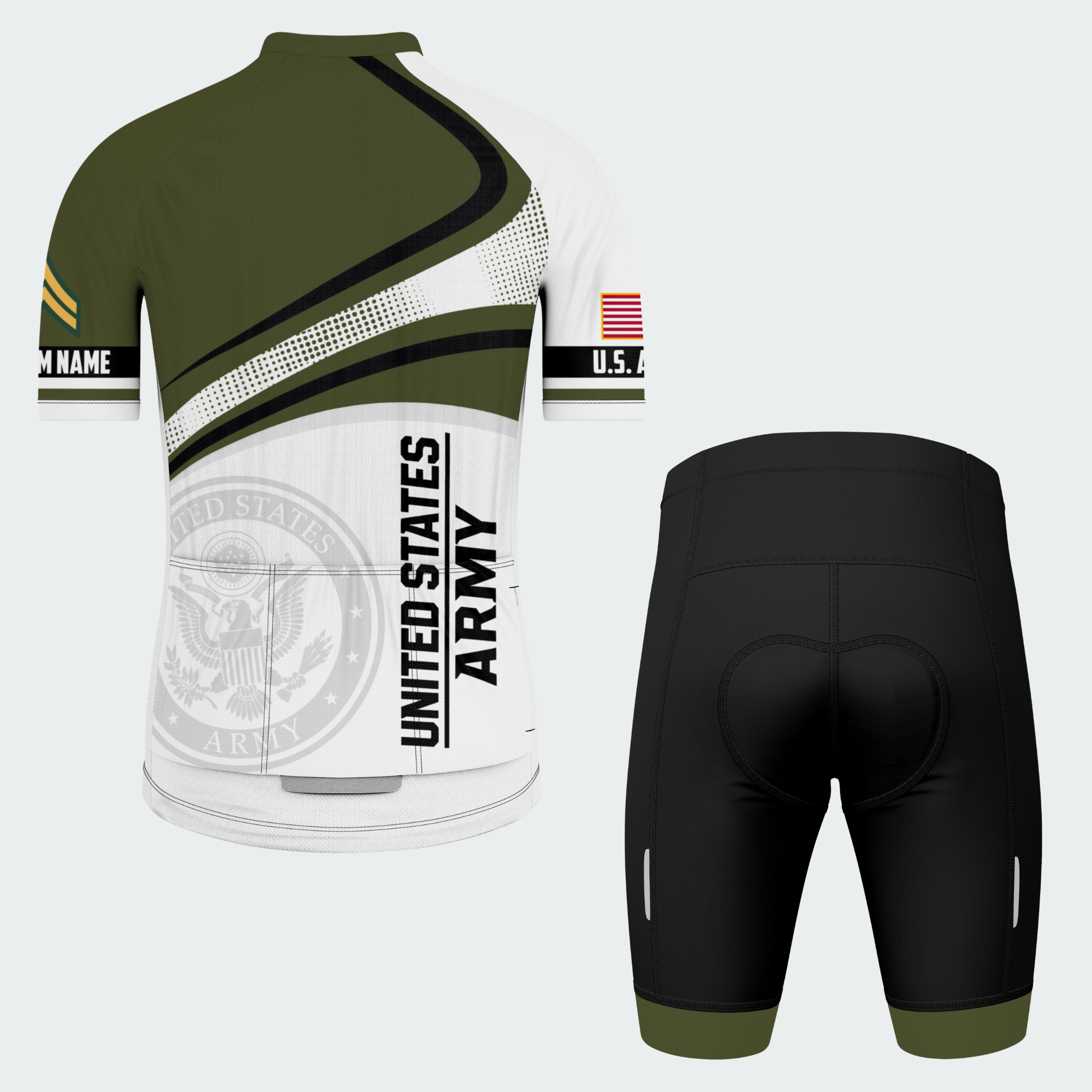 Men’s Personalized U.S. Army Regular Fit Cycling Jersey & Kit