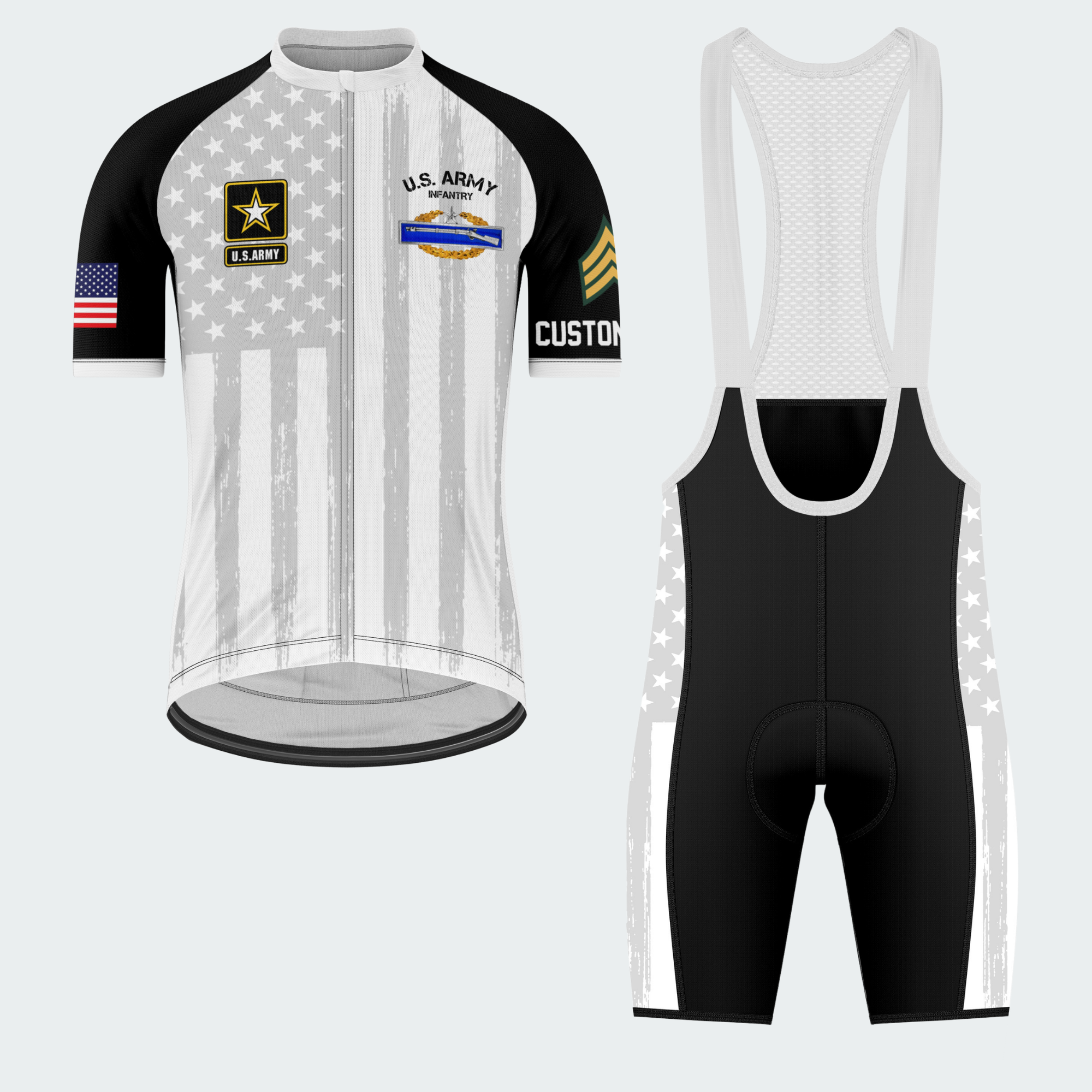 Men's U.S. Army Infantry 2nd Award CIB Regular Fit Cycling Jersey